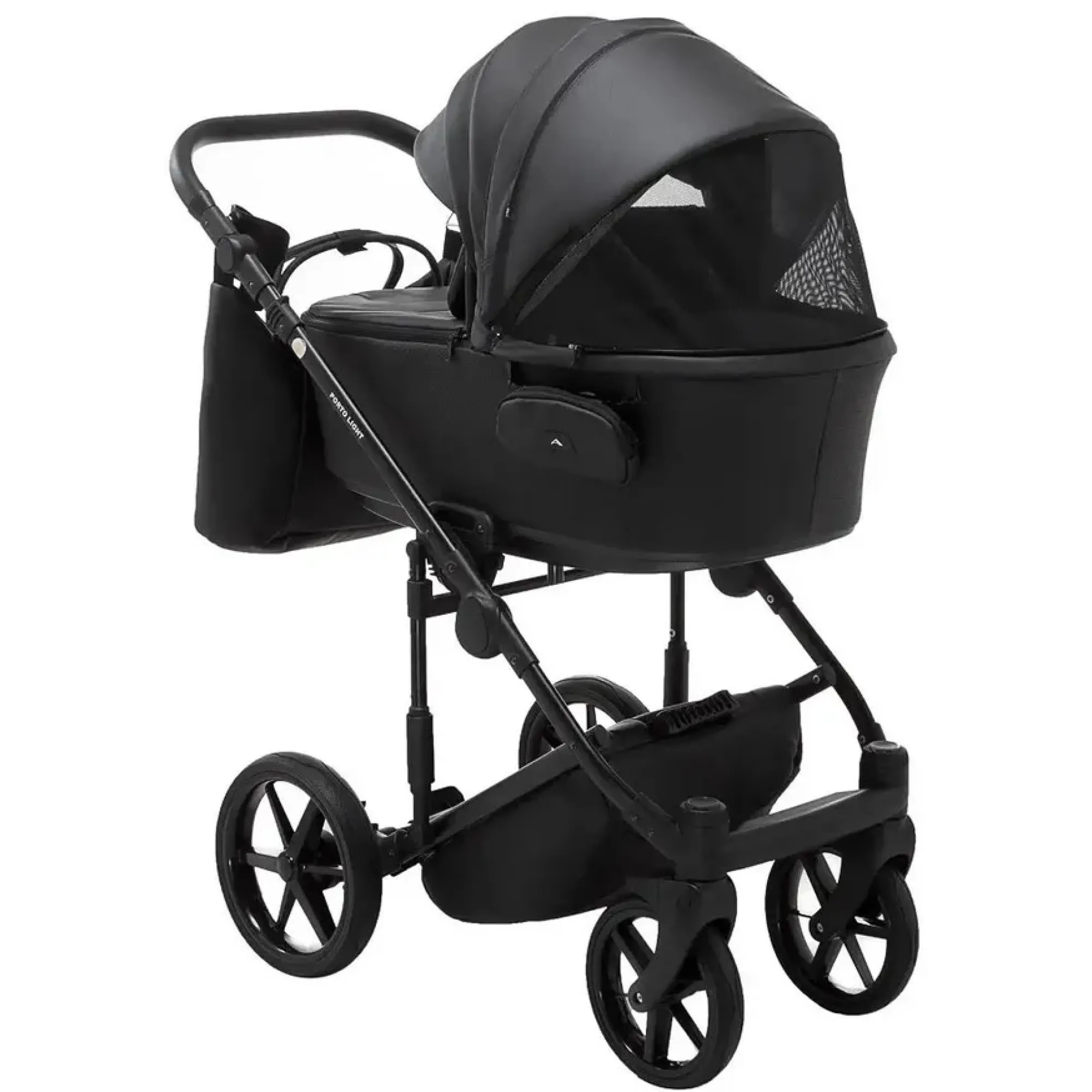 Коляска 2в1 Adamex Porto Light Eco SA-2 Чорний