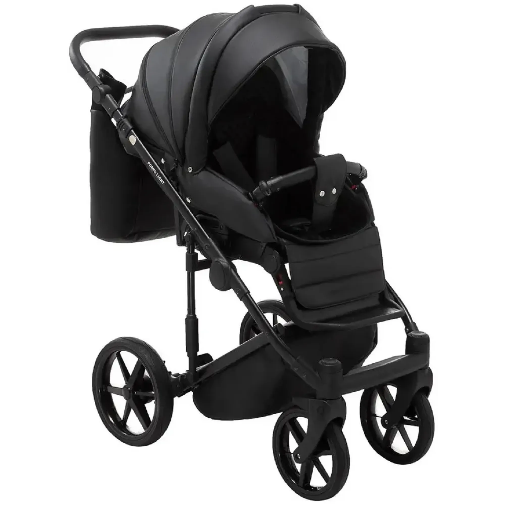 Коляска 2в1 Adamex Porto Light Eco SA-2 Чорний