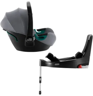 Автокрісло Britax-Romer Baby-Safe 3 i-Size Frost Grey з платформою Flex Base iSense