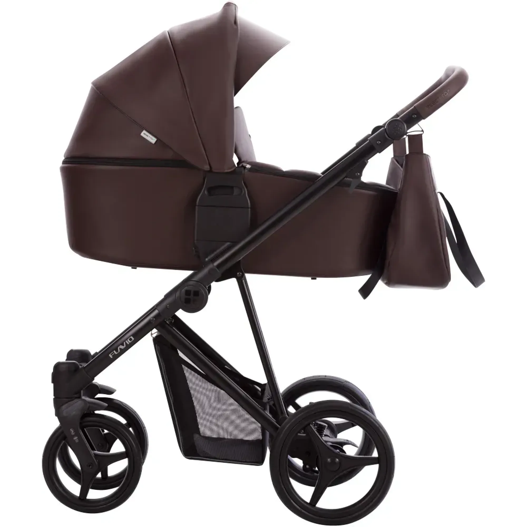 Коляска 2в1 Bebetto Flavio Pro 11 Шоколад (екошкіра)