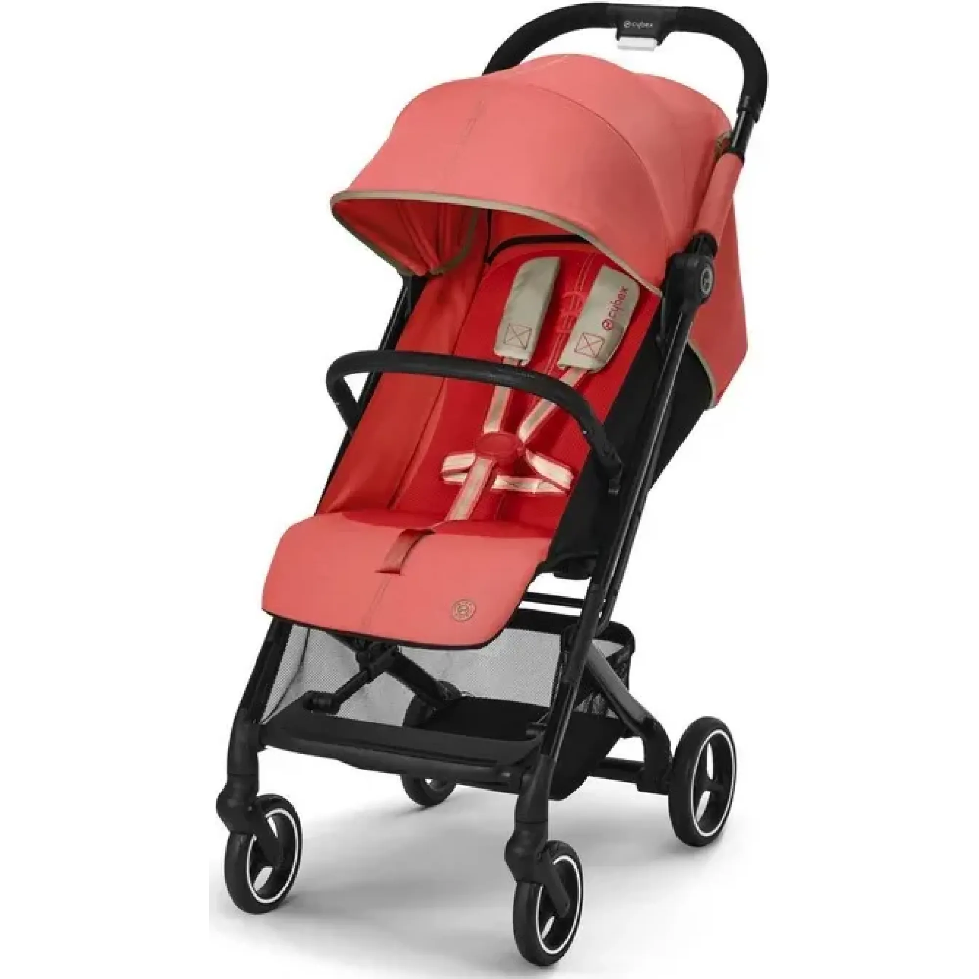 Прогулянкова коляска Cybex Beezy Hibiscus Red (з бампером)