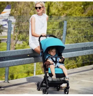 Прогулянкова коляска Cybex Beezy Hibiscus Red (з бампером)