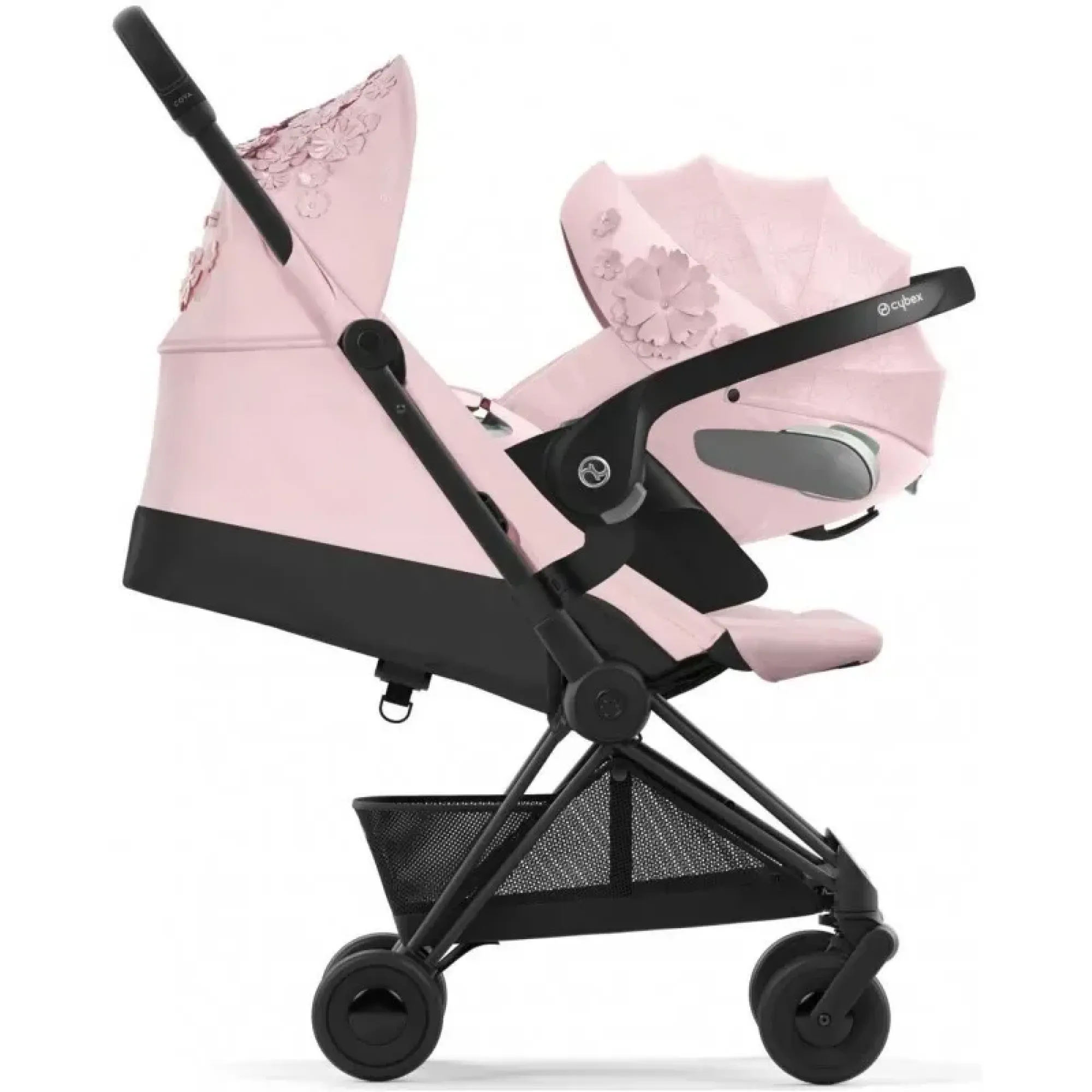 Прогулянкова коляска Cybex Coya Simply Flowers Pink