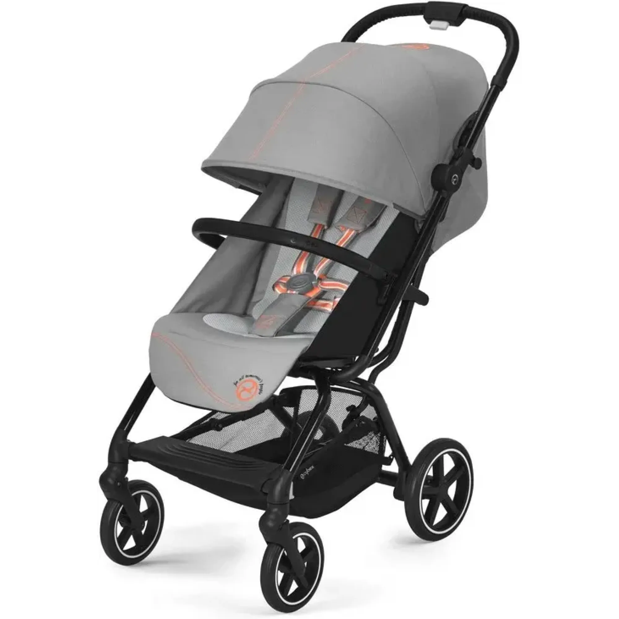 Прогулянкова коляска Cybex Eezy S+2 Lava Grey (з бампером)