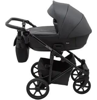 Коляска 2в1 Bair Ultra ECO U-36 Чорний (екошкіра)