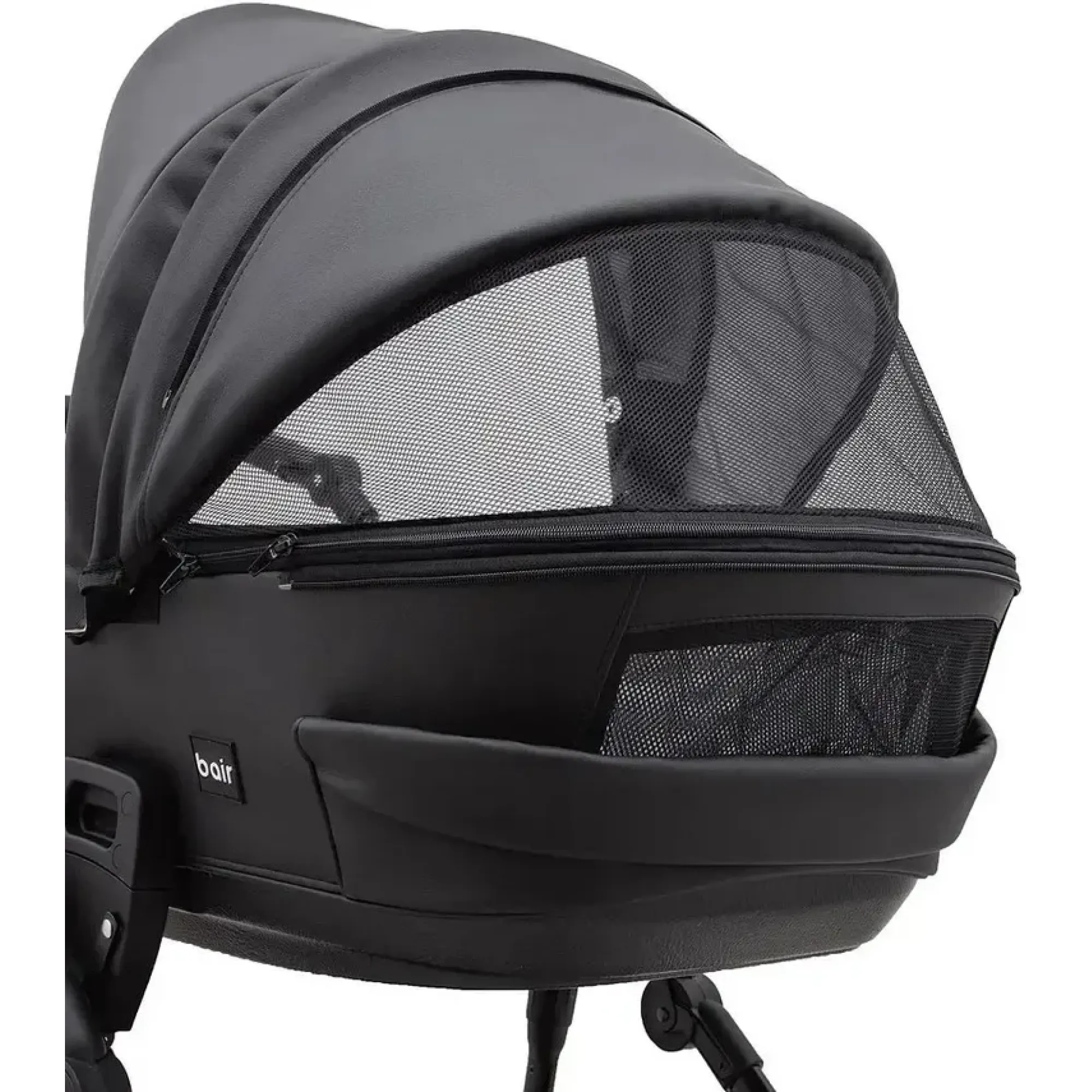 Коляска 2в1 Bair Ultra ECO U-36 Чорний (екошкіра)