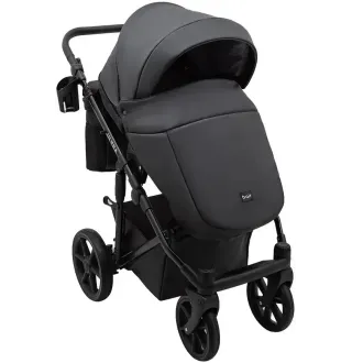 Коляска 2в1 Bair Ultra ECO U-36 Чорний (екошкіра)