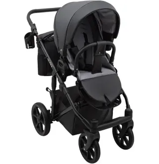 Коляска 2в1 Bair Ultra ECO U-36 Чорний (екошкіра)