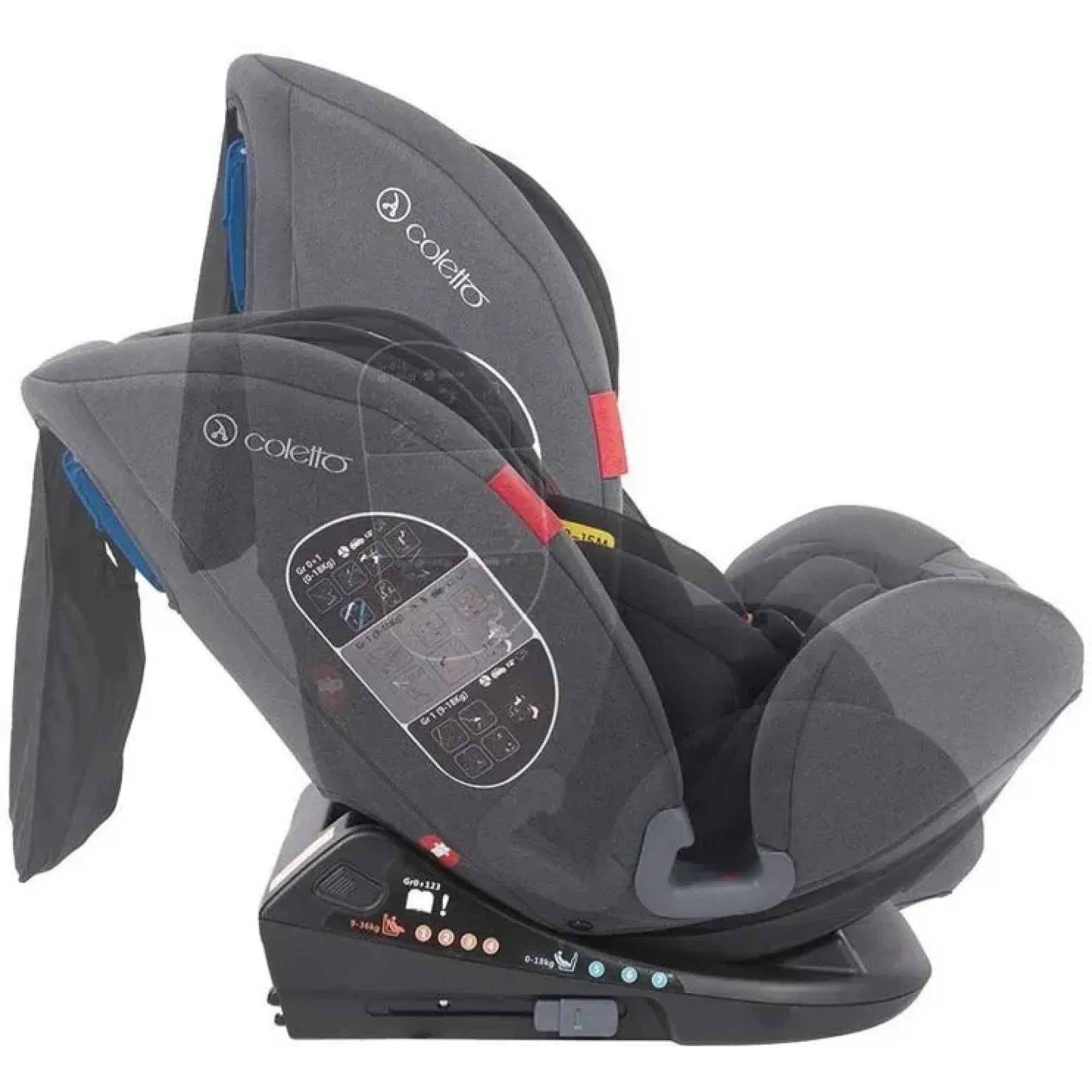 Автокрісло Coletto Cascade Isofix Grey
