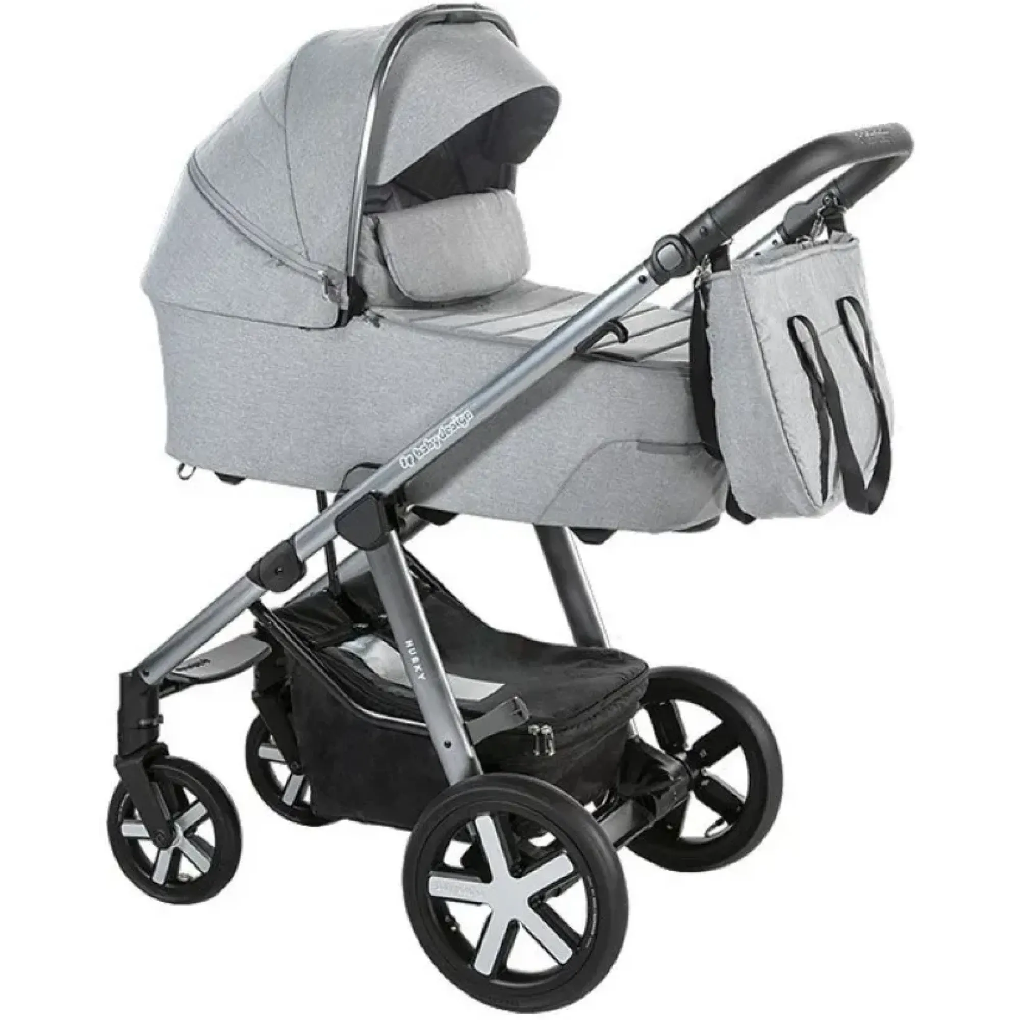 Коляска 2в1 Espiro Husky XL 2022 207 Silver Gray