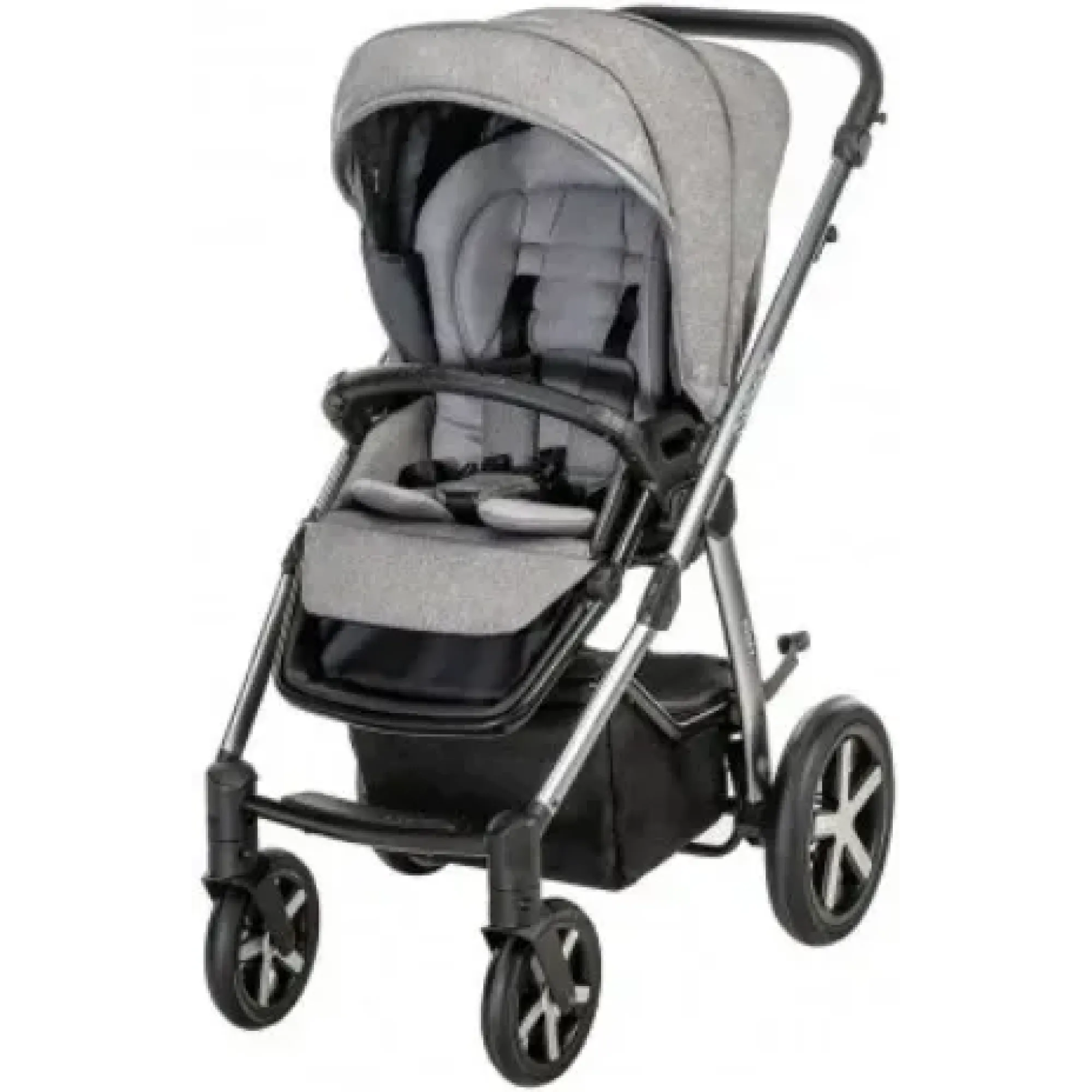 Коляска 2в1 Espiro Husky XL 2022 207 Silver Gray