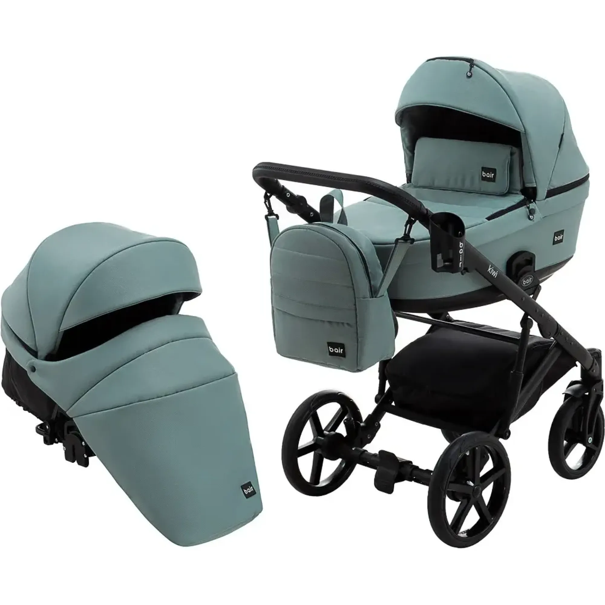 Коляска 2в1 Bair Kiwi Soft BKS-028 нефрит