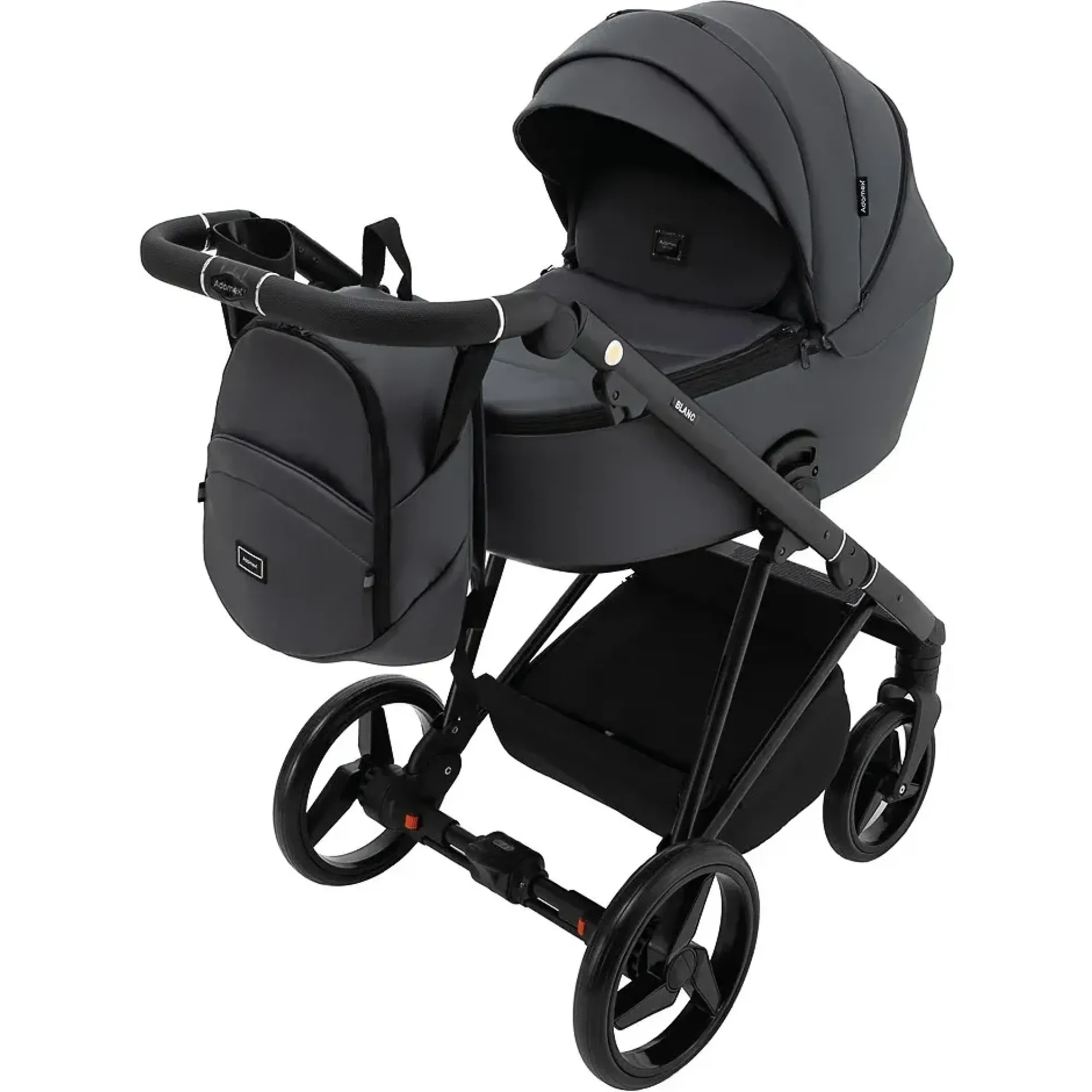 Коляска 2 в 1 Adamex Blanc Eco SA-5 графіт