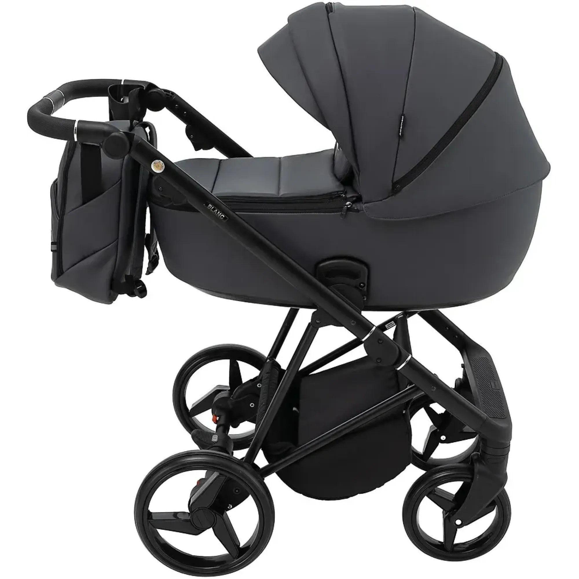 Коляска 2 в 1 Adamex Blanc Eco SA-5 графіт