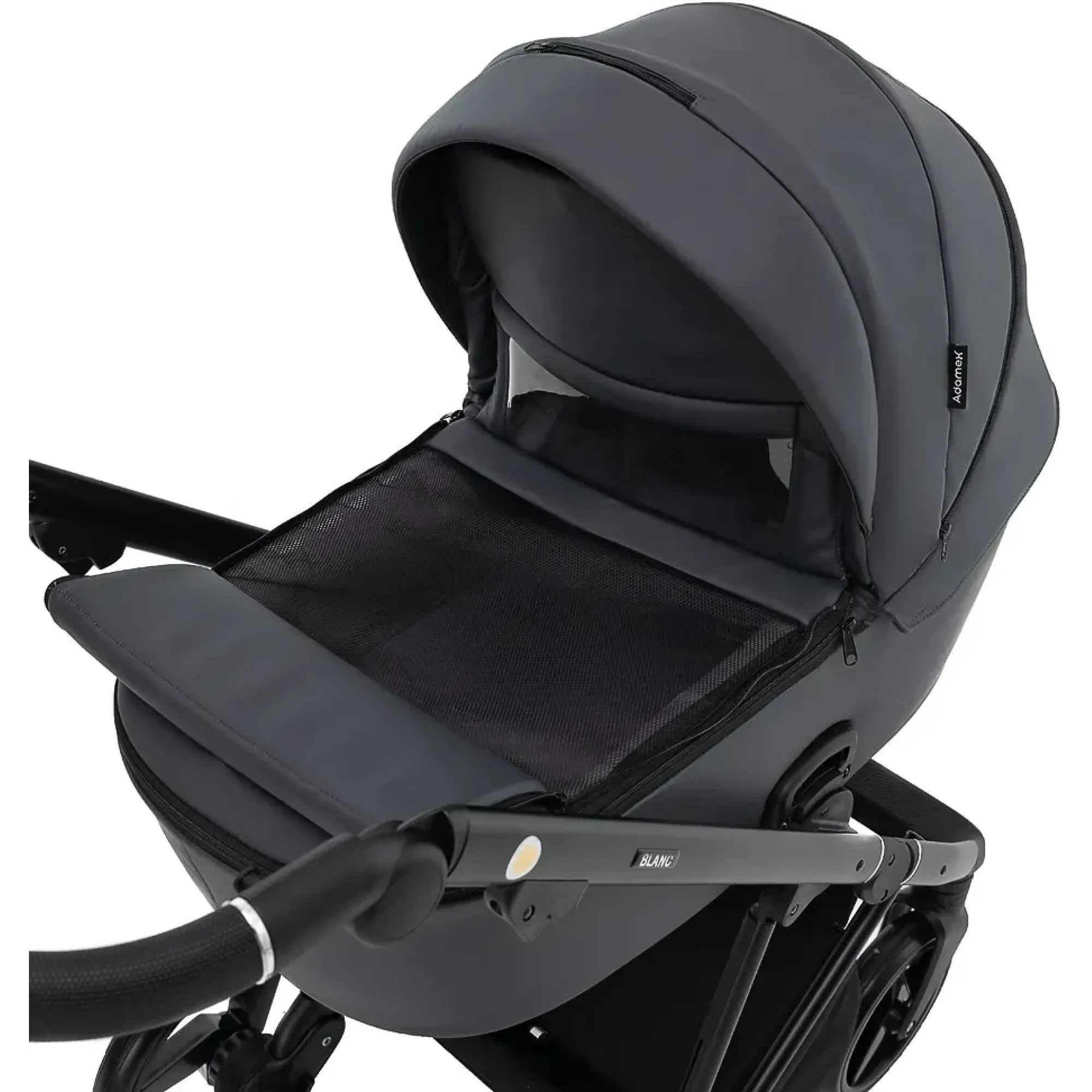 Коляска 2 в 1 Adamex Blanc Eco SA-5 графіт
