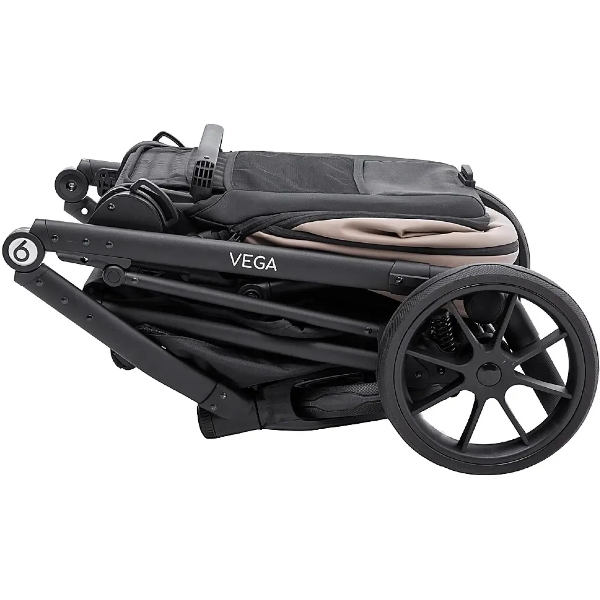 Коляска 2 в 1 Bair Vega ECO VE-04 капучино