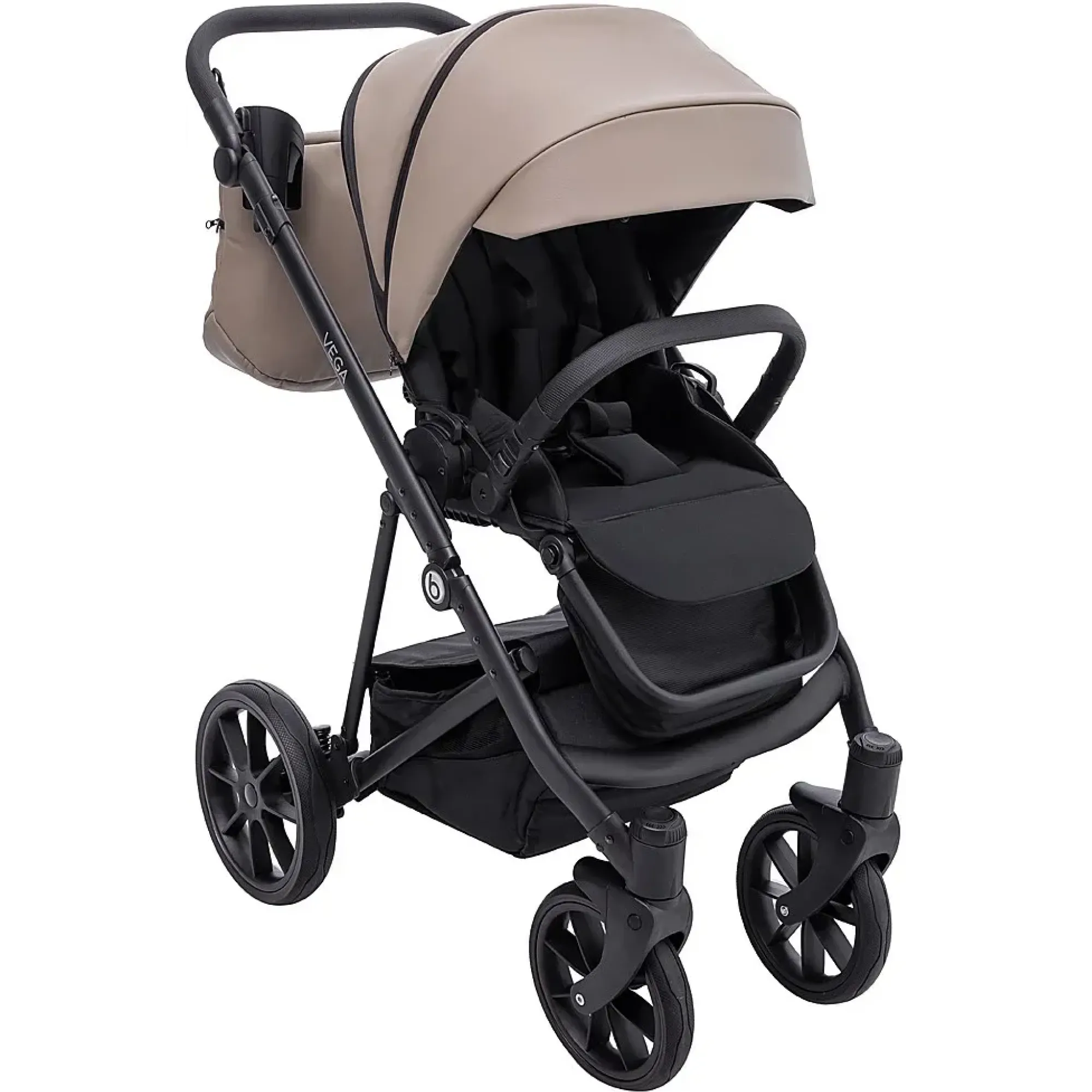 Коляска 2 в 1 Bair Vega ECO VE-04 капучино
