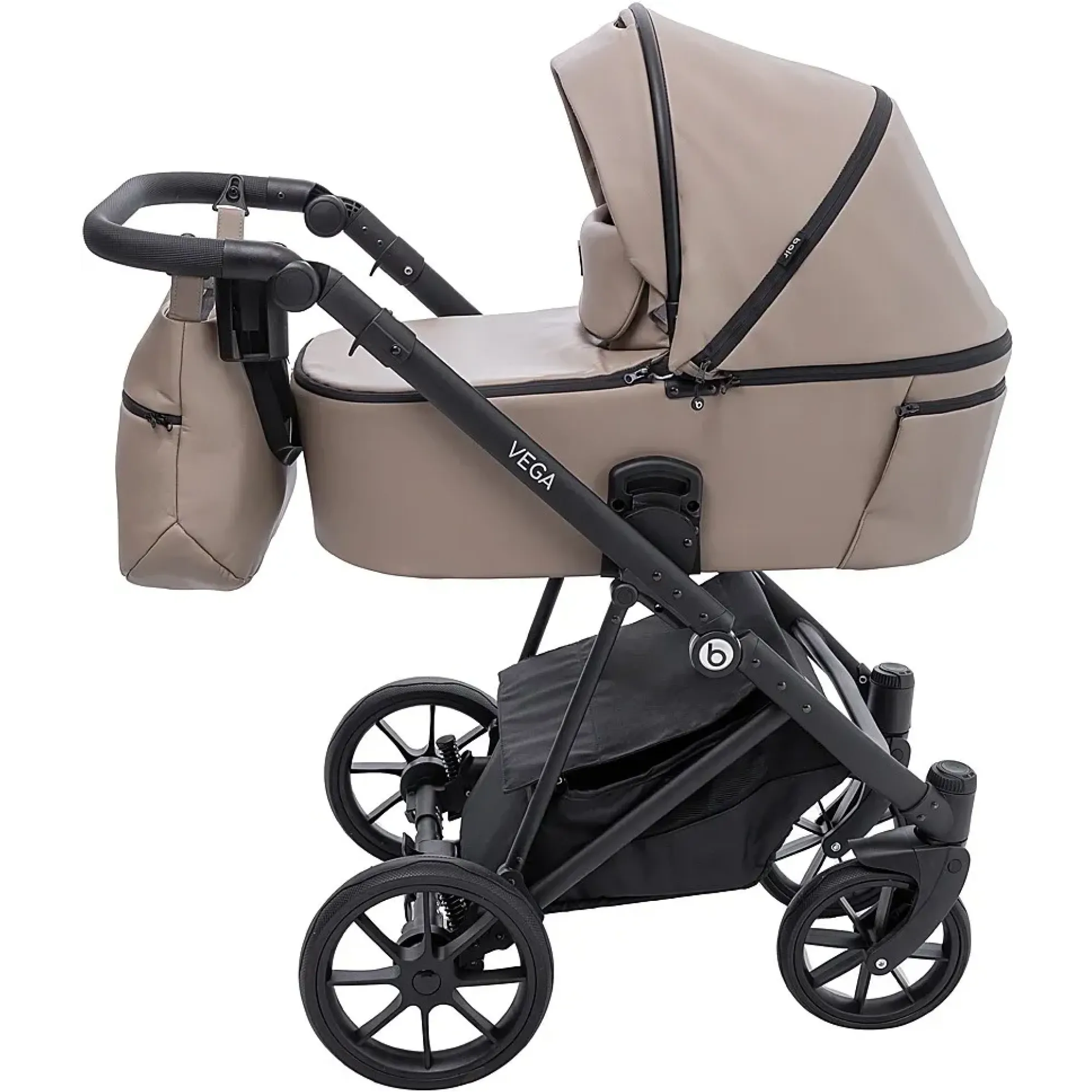 Коляска 2 в 1 Bair Vega ECO VE-04 капучино