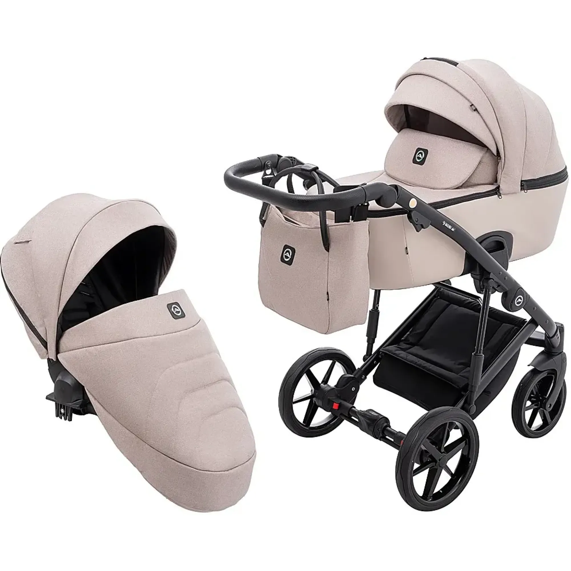 Коляска 2 в 1 Adamex Mobi Air Thermo New Lux PS-18 бежевий