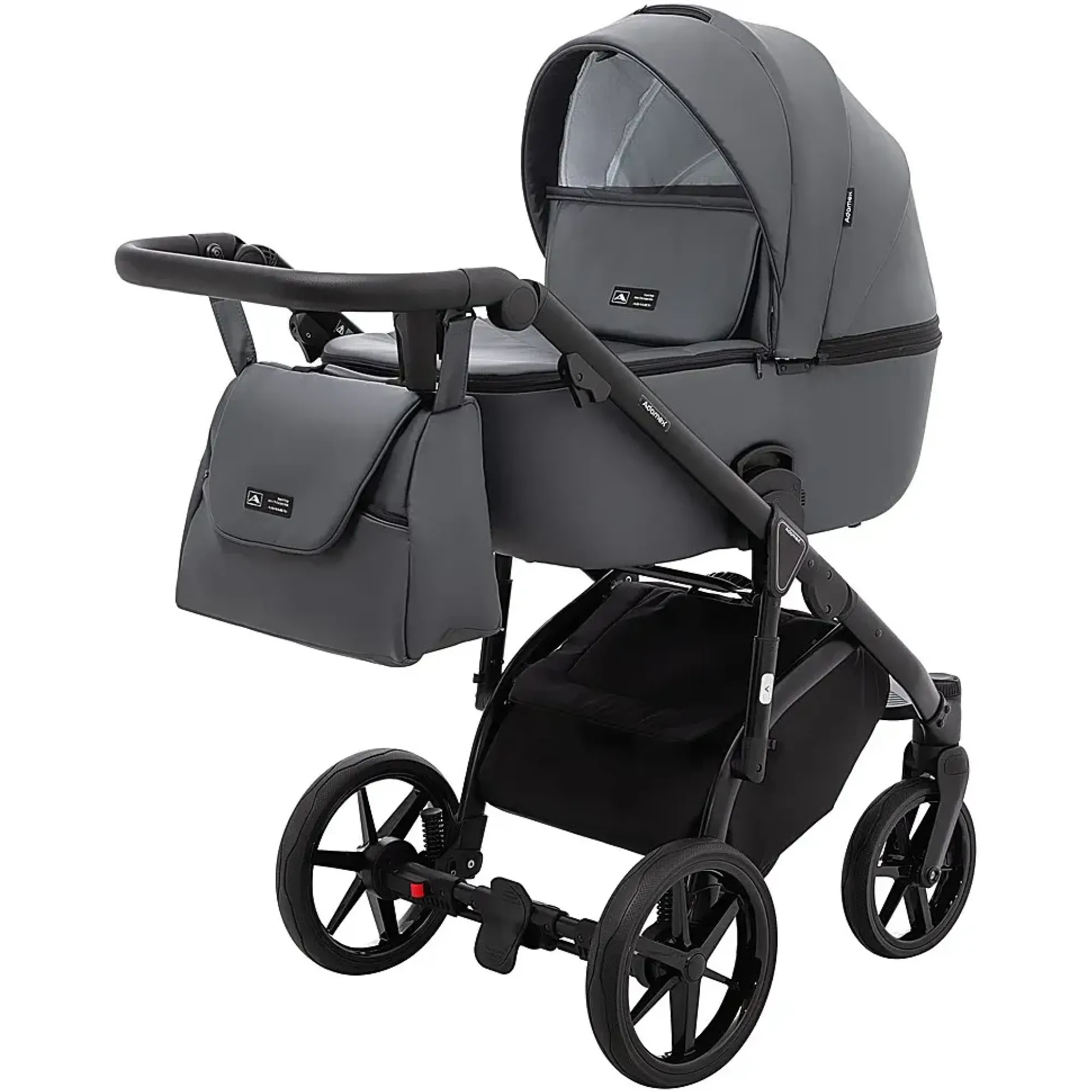 Коляска 2 в 1 Adamex Nola Eco SA-5 графіт
