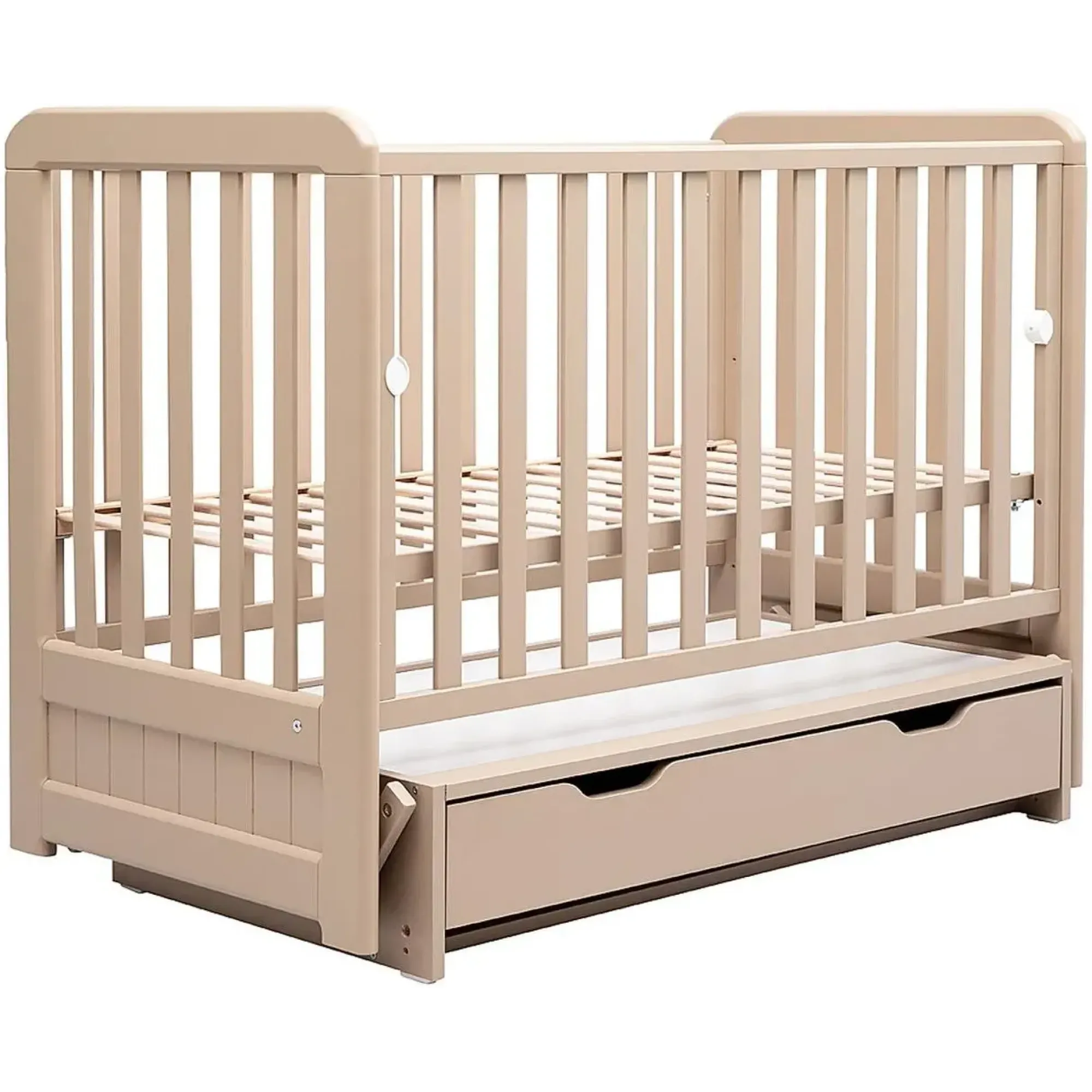 Ліжко Babyroom Люкс LYO-03 бук білий