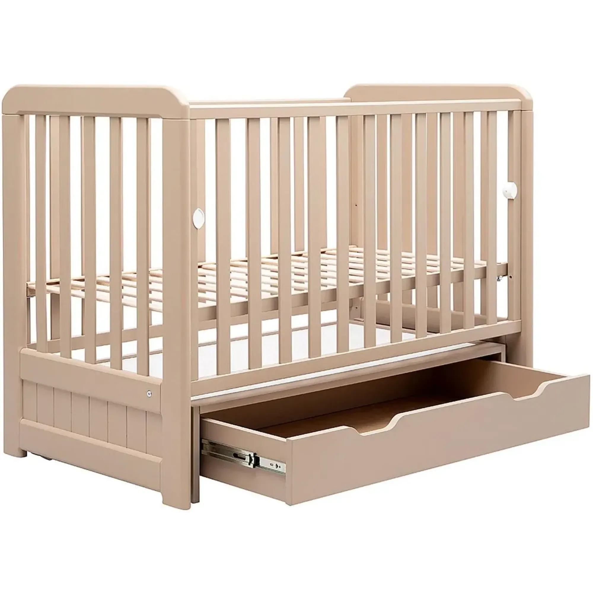 Ліжко Babyroom Люкс LYO-03 бук білий