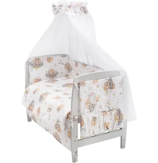 Дитяча постіль Babyroom Gold RG-08 білий (ведмедики на місяці)