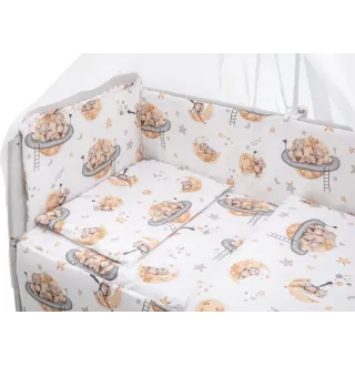 Дитяча постіль Babyroom Gold RG-08 білий (ведмедики на місяці)