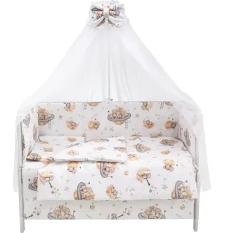 Дитяча постіль Babyroom Gold RG-08 білий (ведмедики на місяці)