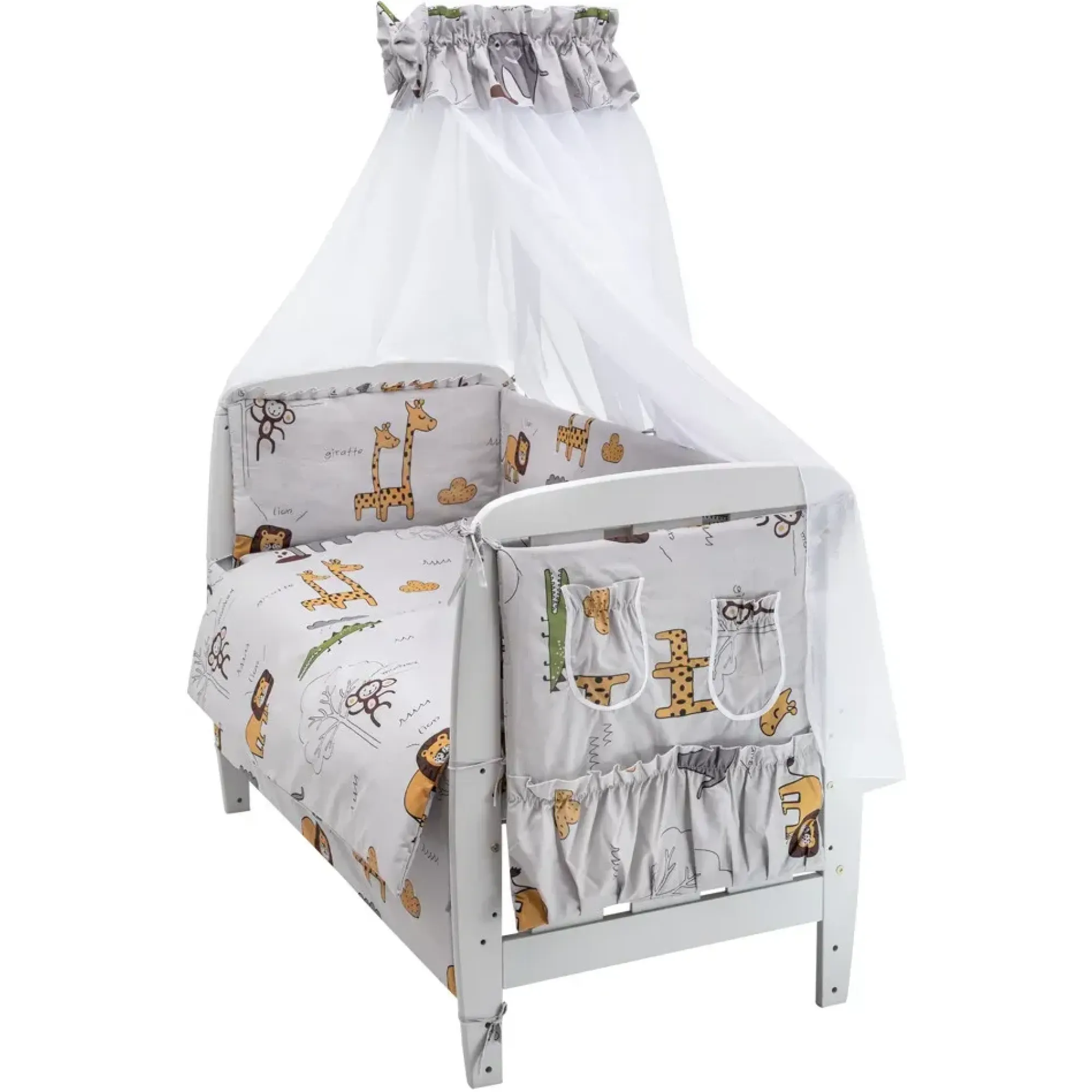 Дитяча постіль Babyroom Gold RG-08 сірий (африка)