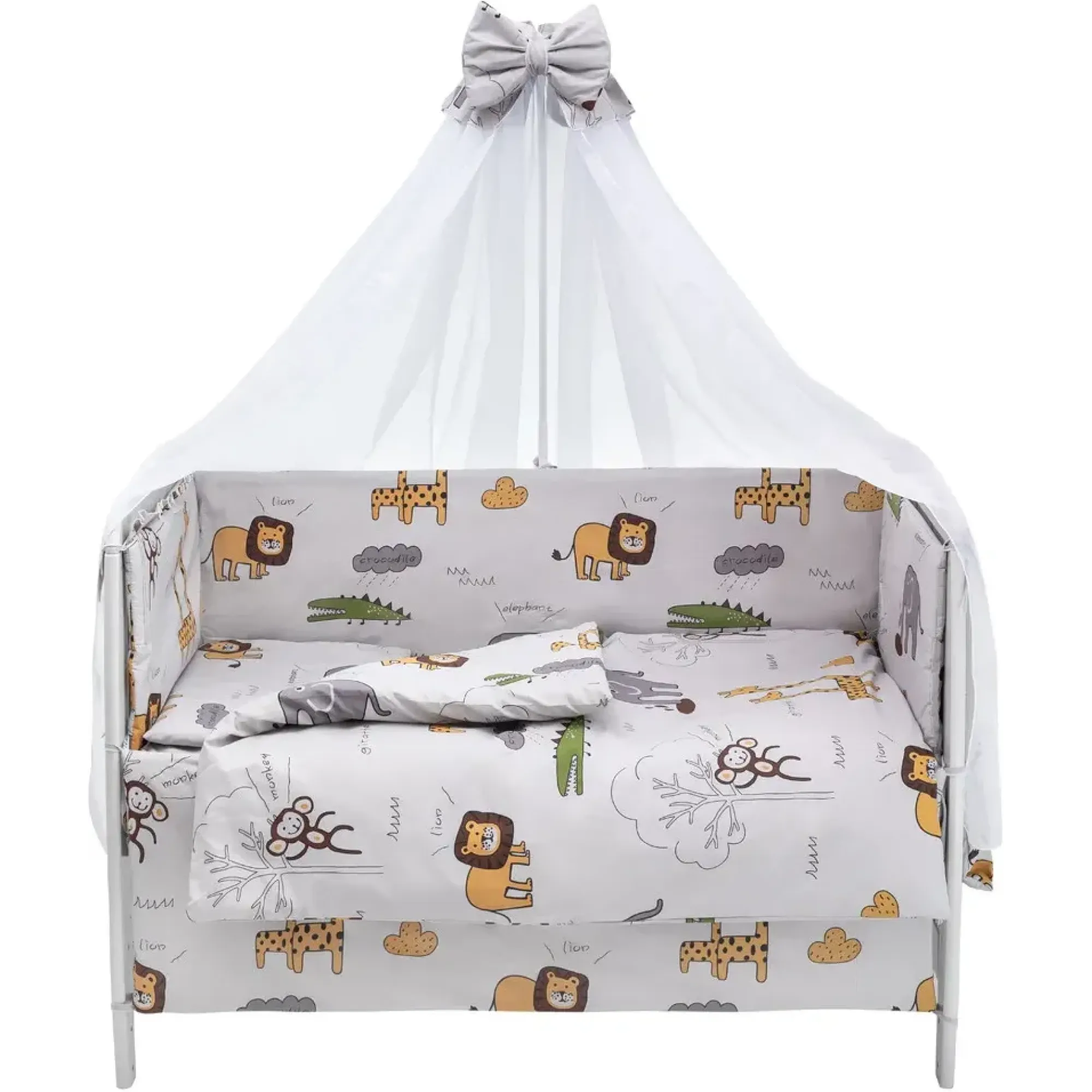 Дитяча постіль Babyroom Gold RG-08 сірий (африка)
