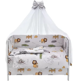 Дитяча постіль Babyroom Gold RG-08 сірий (африка)