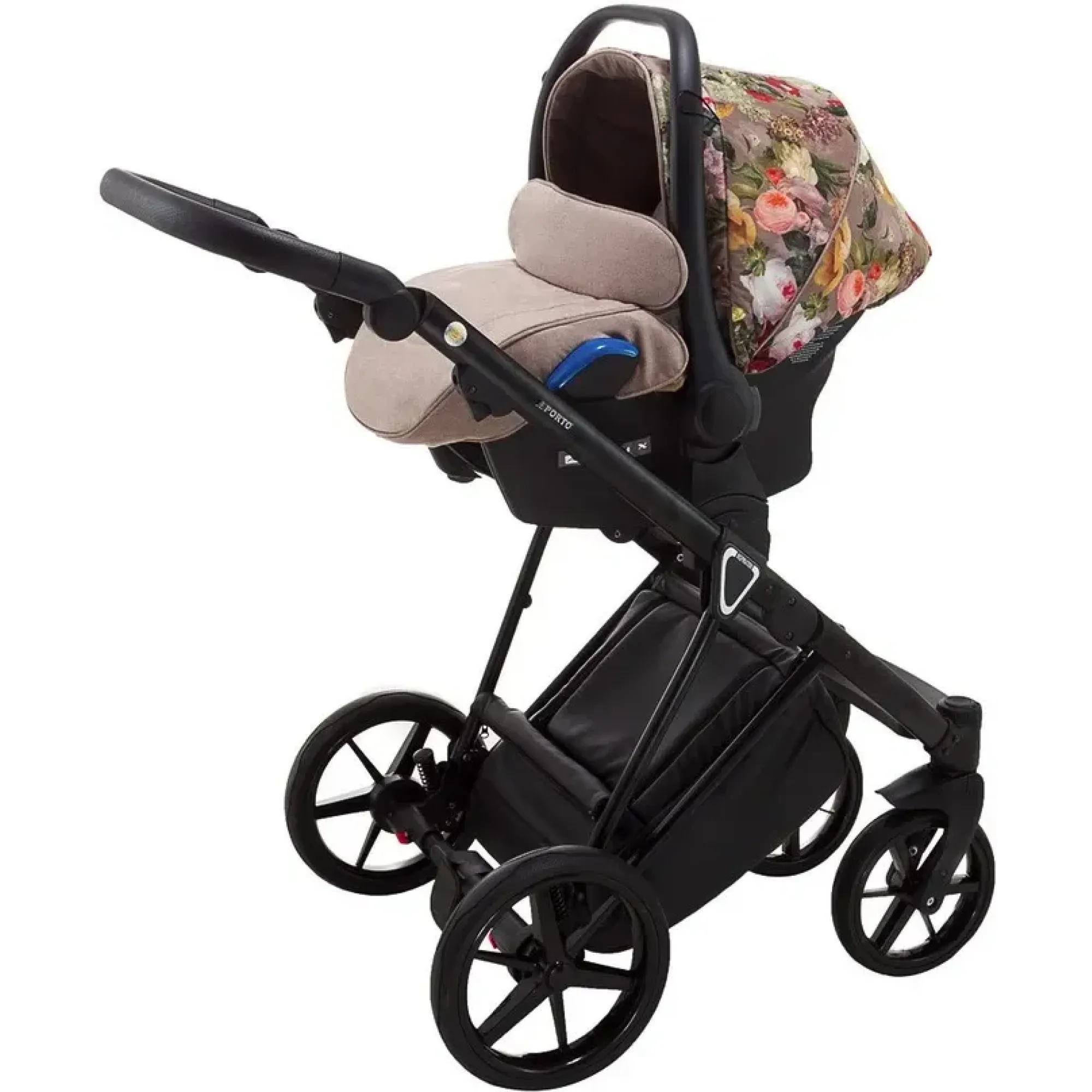 Автокрісло Adamex Kite Flowers FL5 Капучино (квіти)
