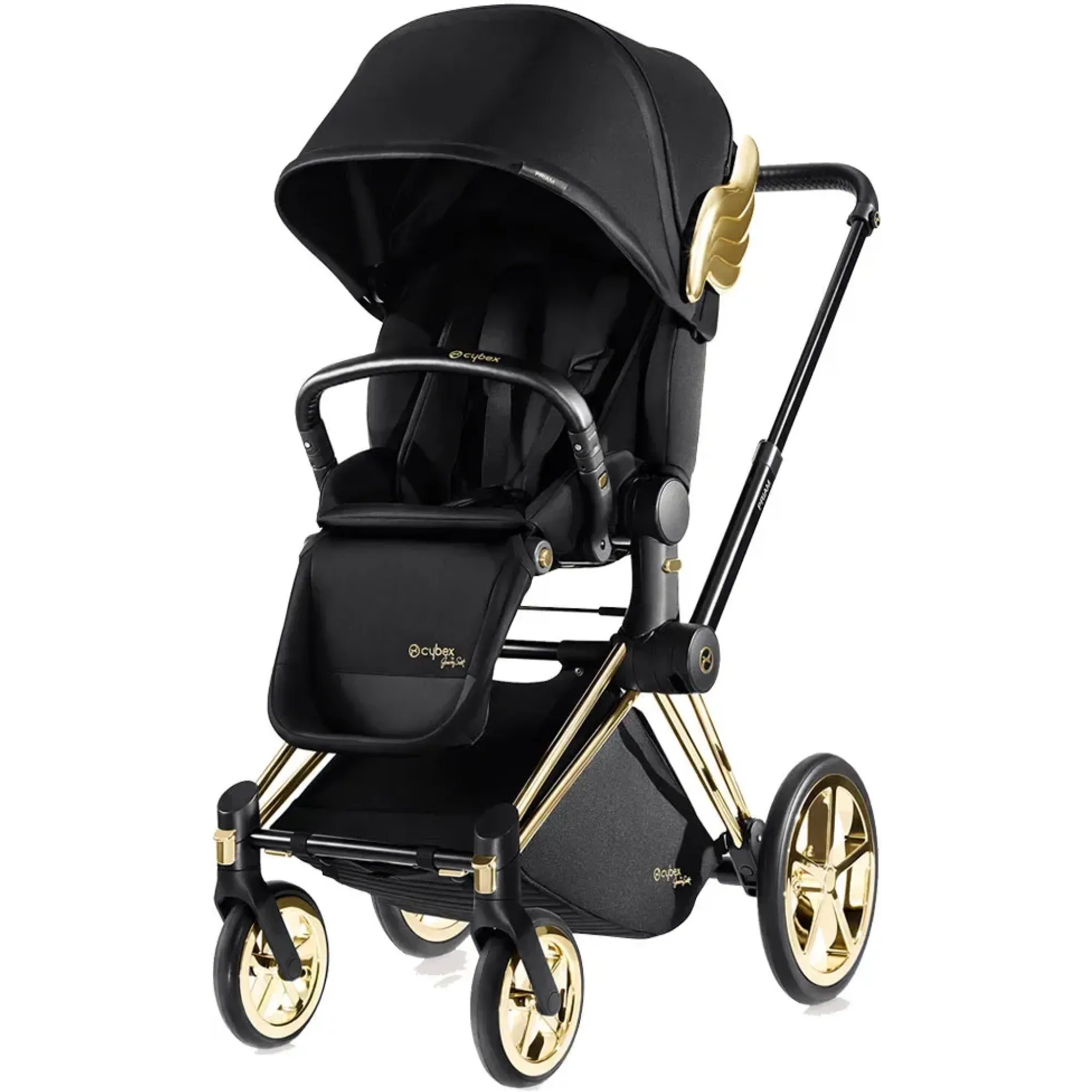 Прогулянкова коляска Cybex Priam JS Wings black