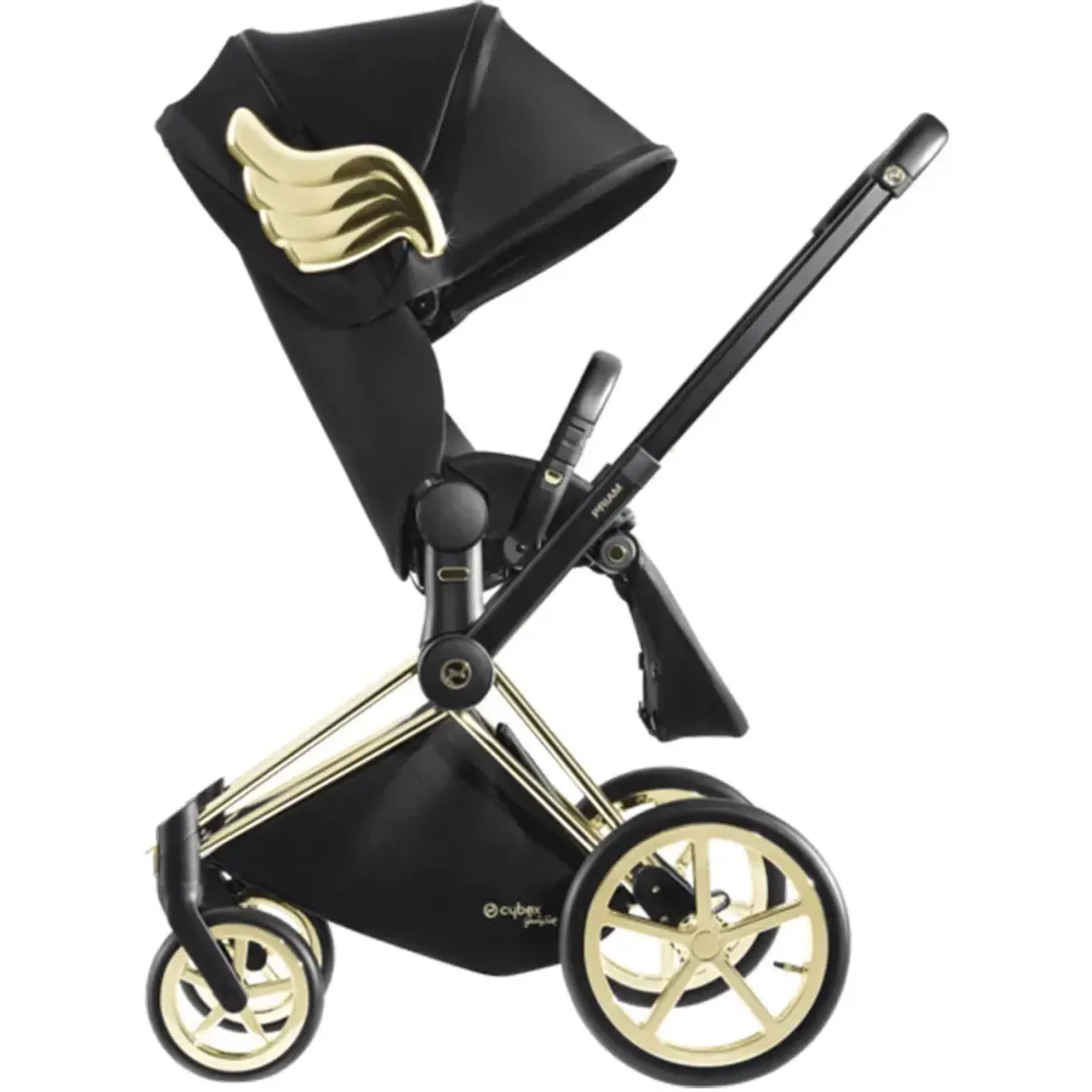 Прогулянкова коляска Cybex Priam JS Wings black