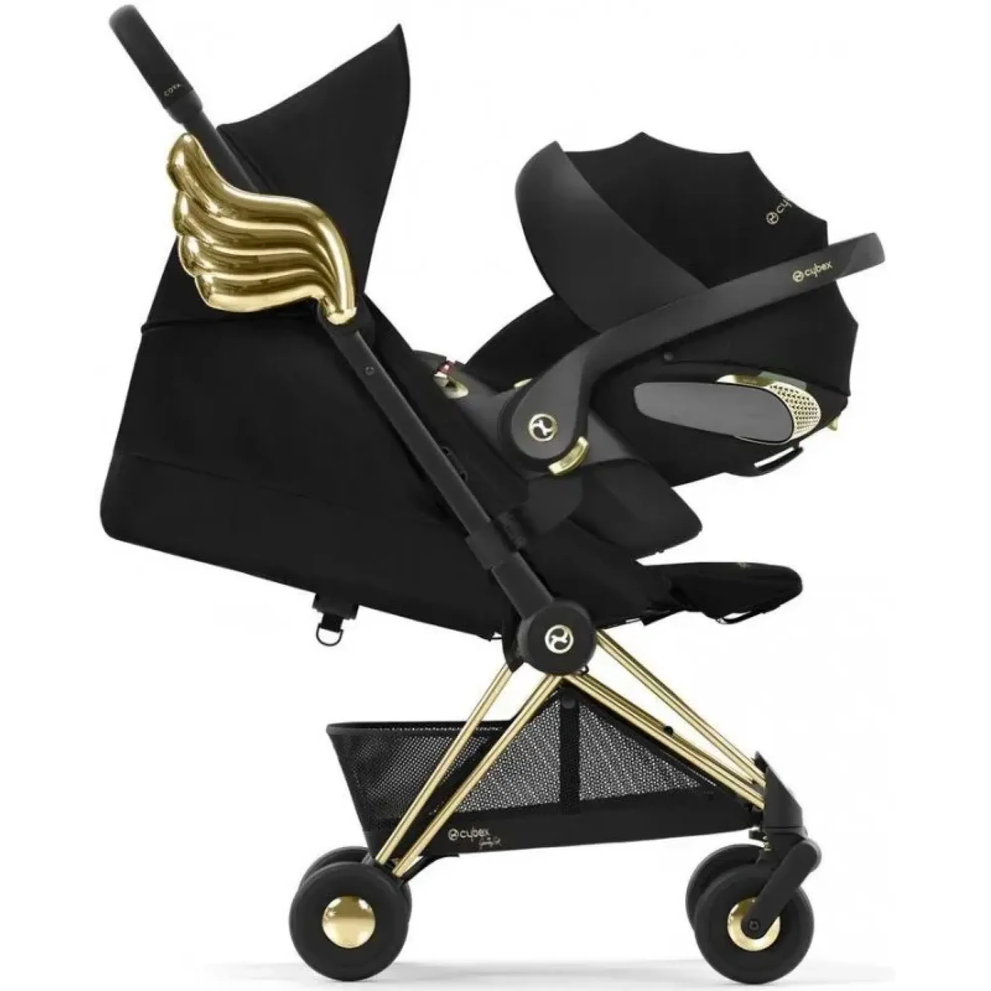 Прогулянкова коляска Cybex Coya by Jeremy Scott Wings (з бампером та дощовиком)