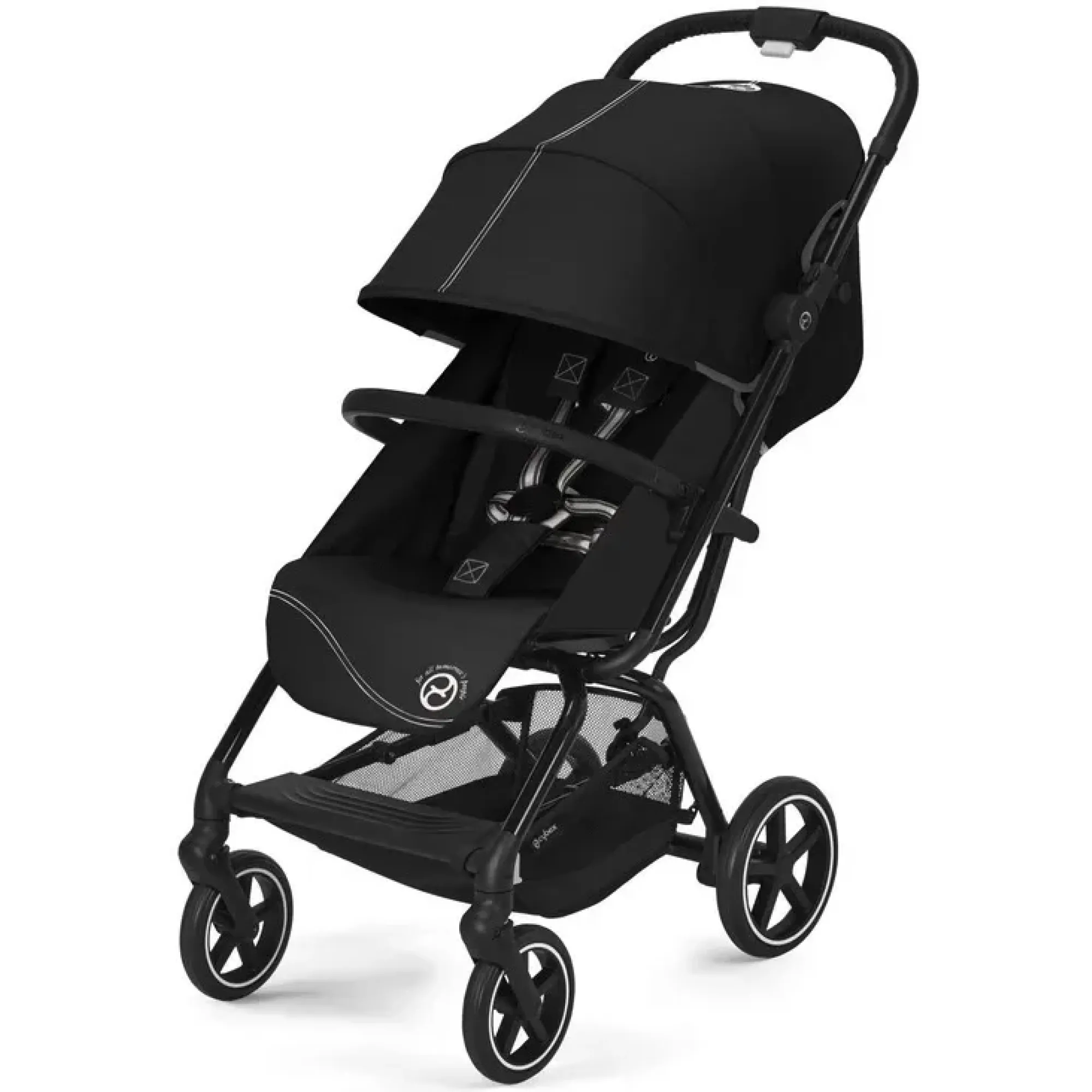 Прогулянкова коляска Cybex Eezy S+2 Moon Black (з бампером)