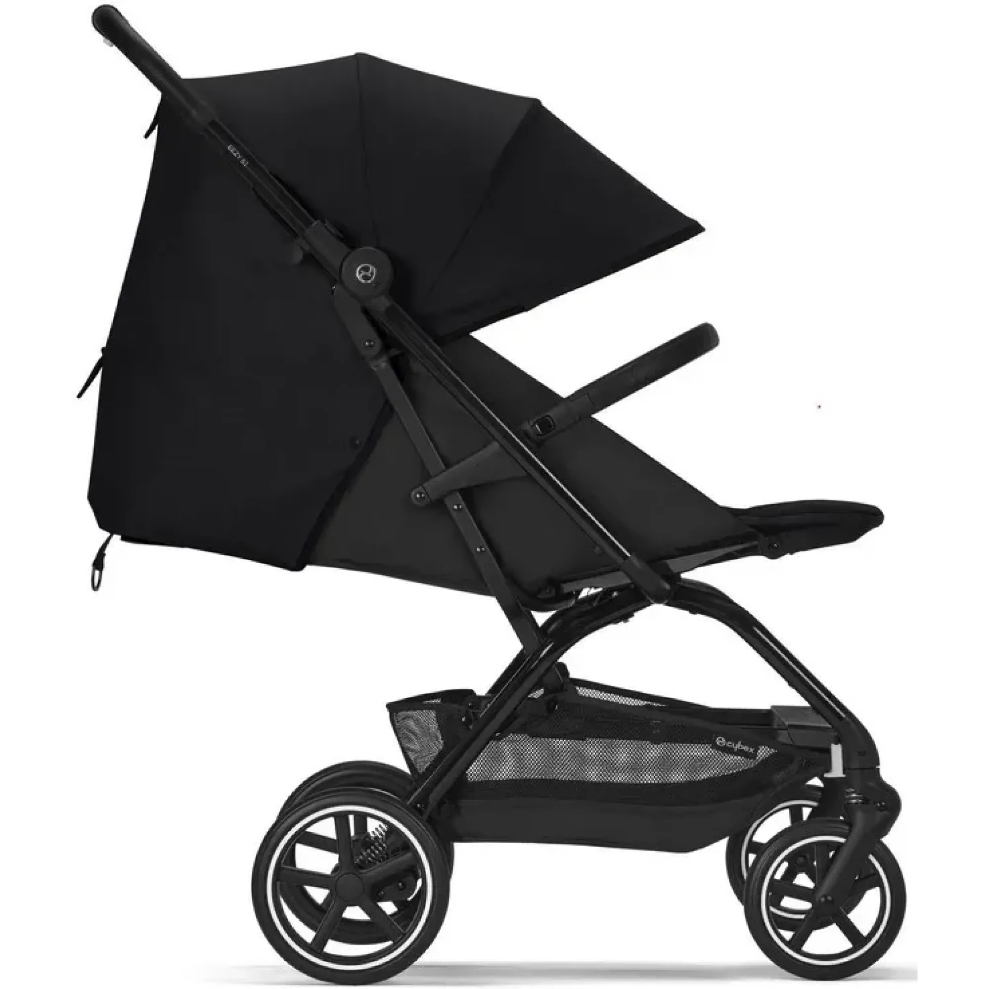 Прогулянкова коляска Cybex Eezy S+2 Moon Black (з бампером)