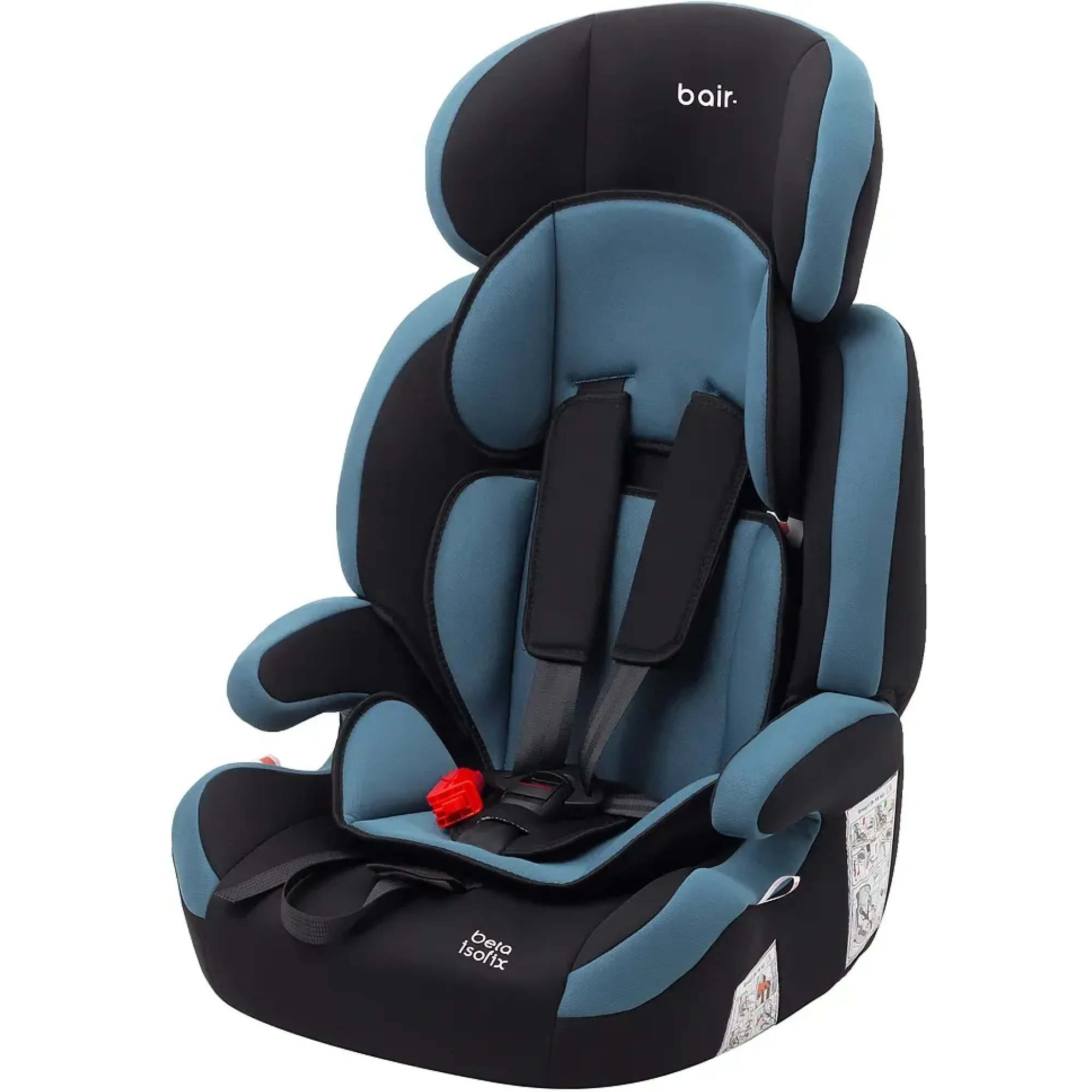 Автокресло Bair Beta Iso-fix DBI1929 Черный / Темно-бирюзовый