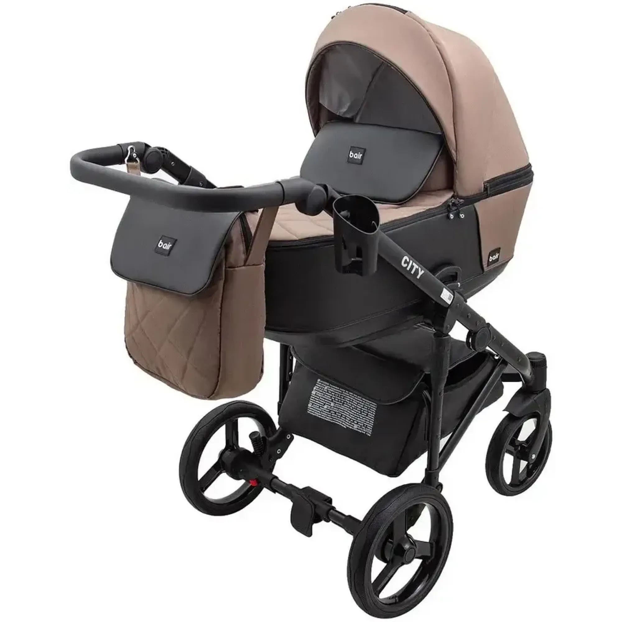 Коляска 2в1 Bair City Soft 273 Капучино