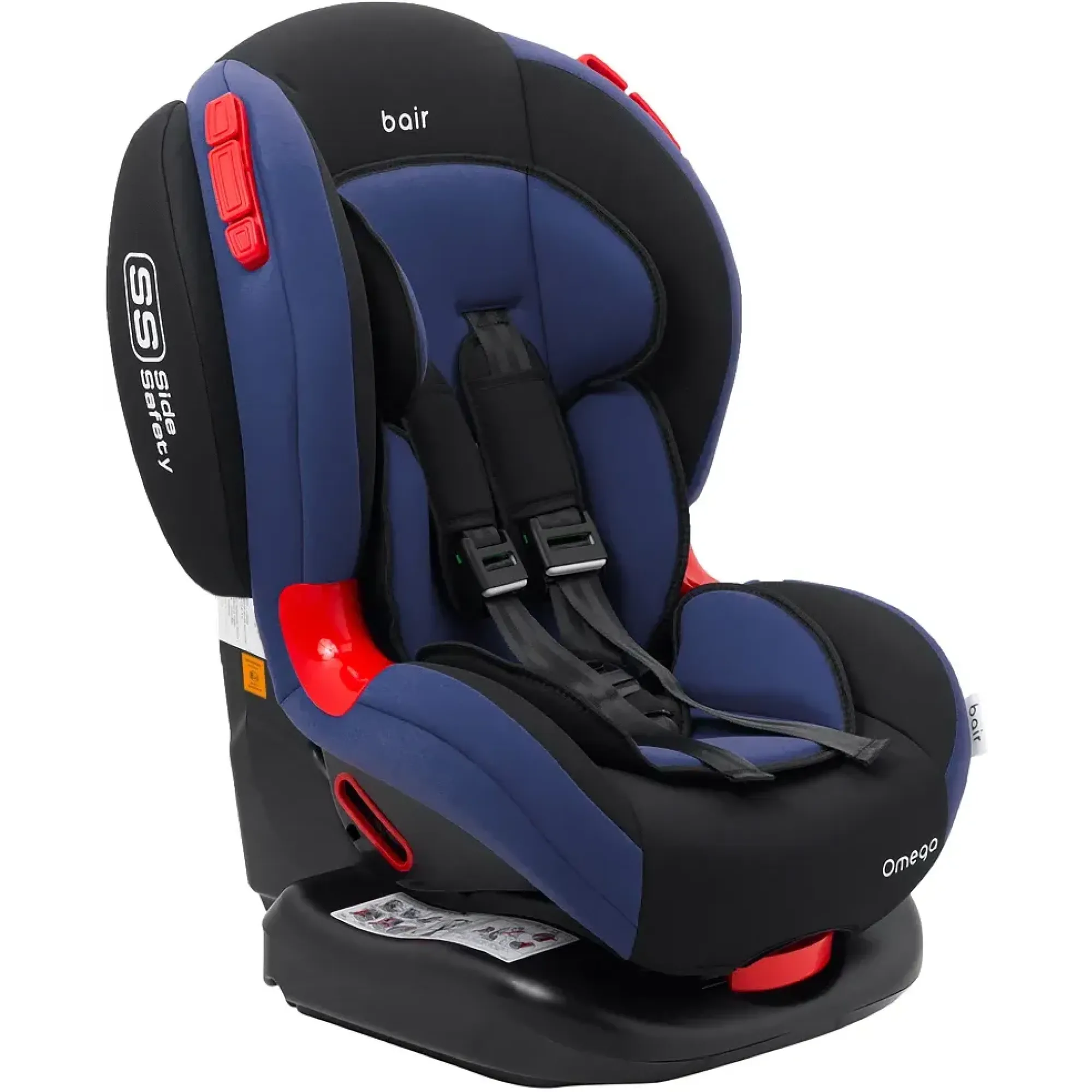 Автокресло Bair Omega DO2437 Черный / Индиго