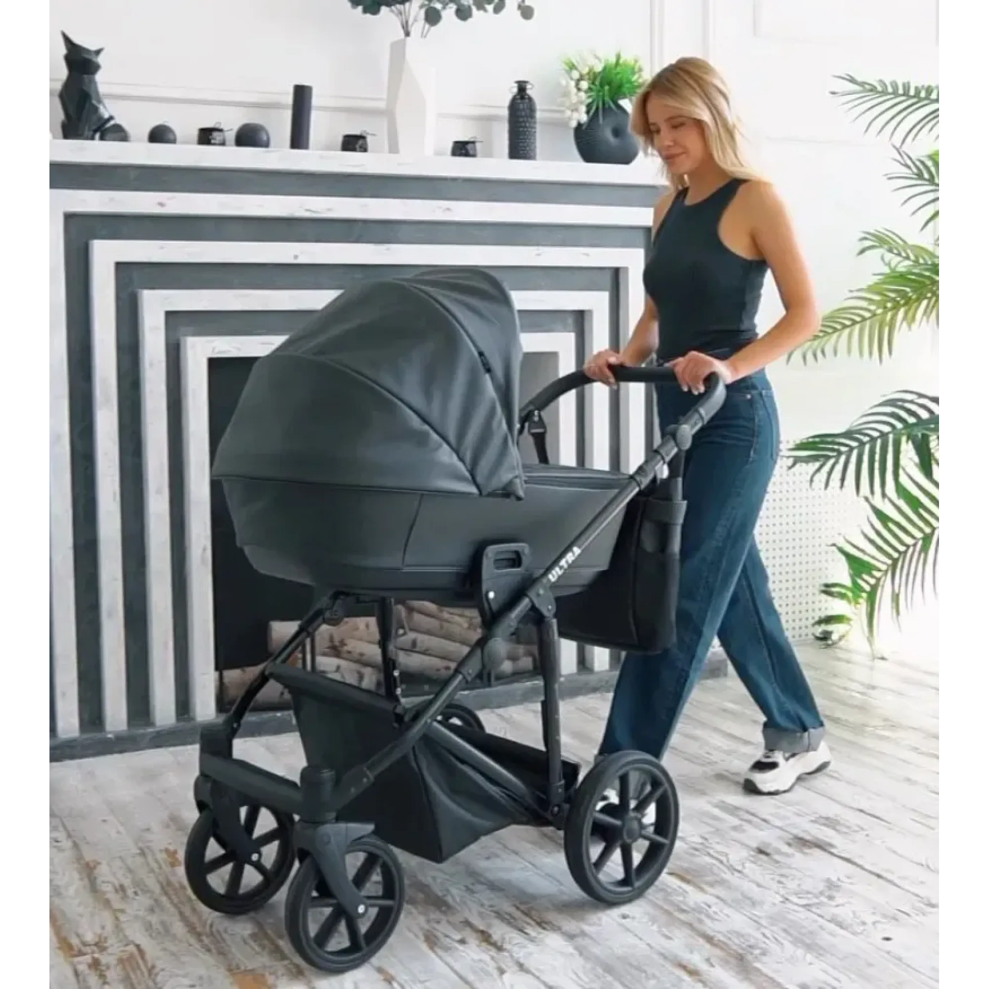 Коляска 2в1 Bair Ultra Soft U-218 Сірий