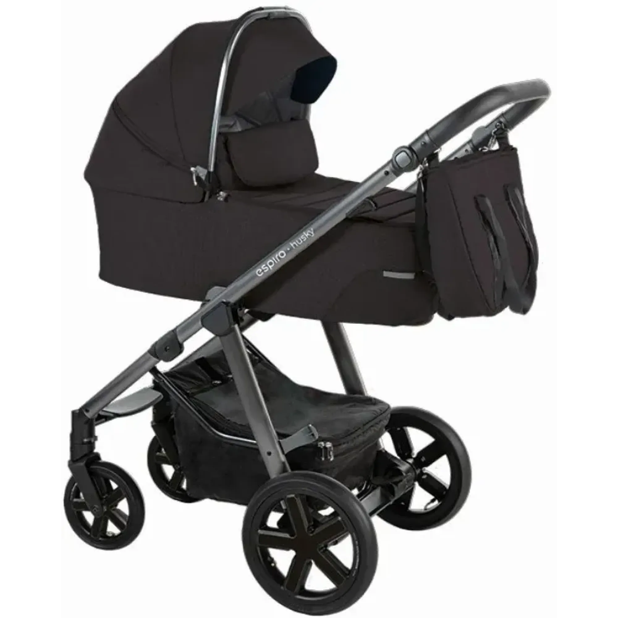 Коляска 2в1 Espiro Husky XL 2022 210 Black