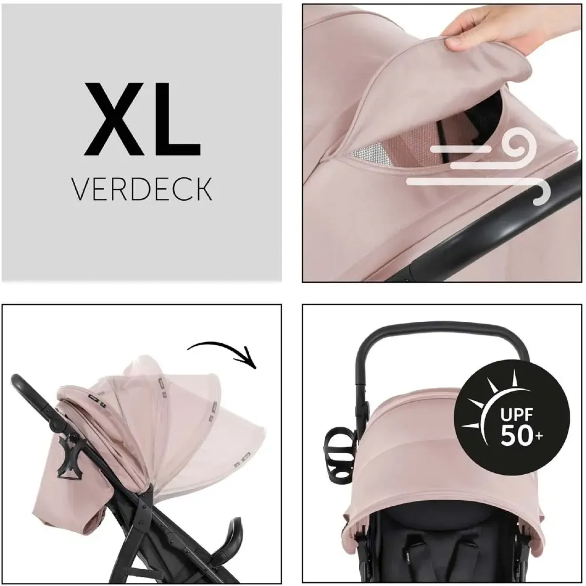 Коляска прогулянкова Hauck Rapid 4D Dusty Rose
