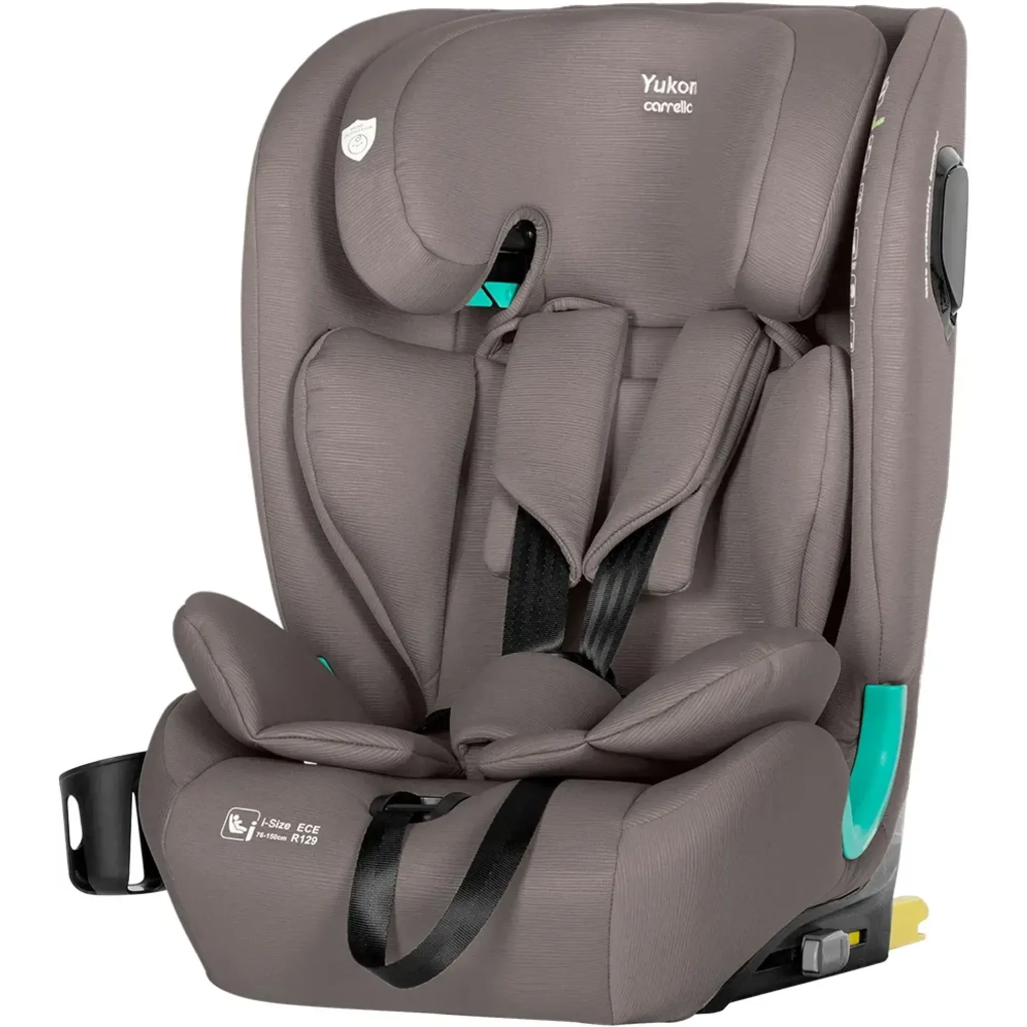 Автокрісло Carrello Yukon CRL-15808 Sandstone Beige i-Size 76-150см ISOFIX з нахилом+підсклянник