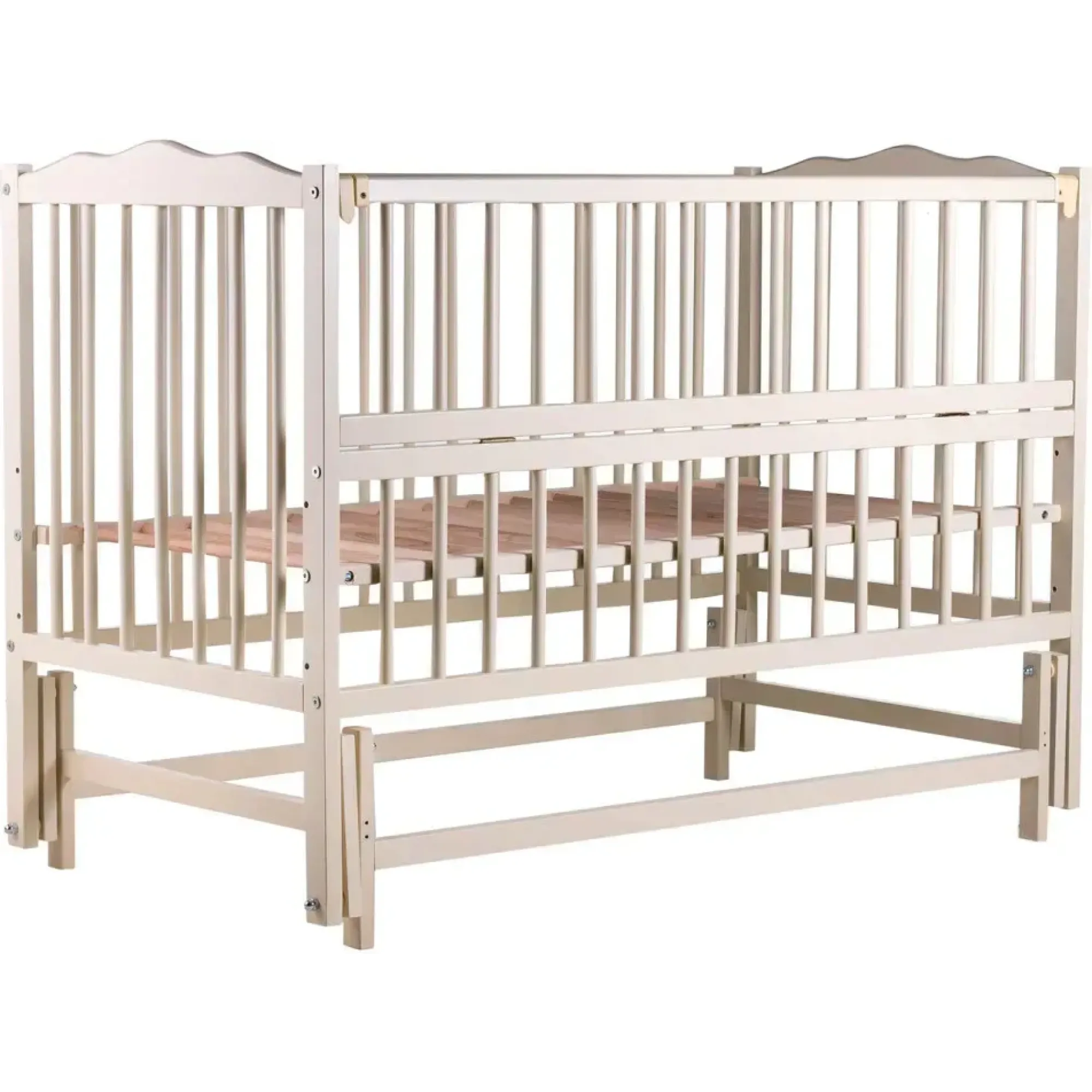 Ліжко Babyroom Веселка DVMO-2 маятник, відкидний бік бук слонова кістка