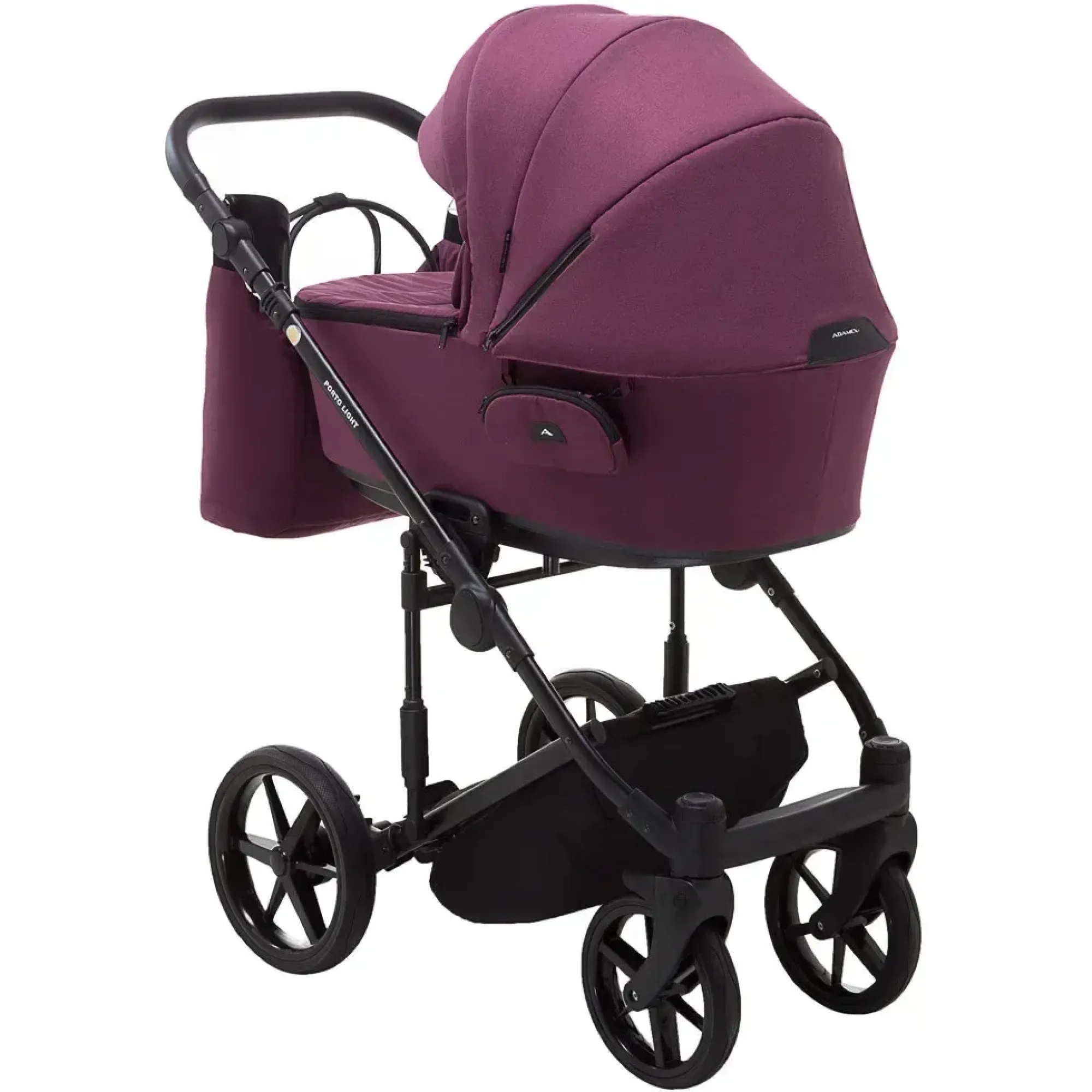 Коляска 2 в 1 Adamex Porto Light Tip TK-80 бордовий