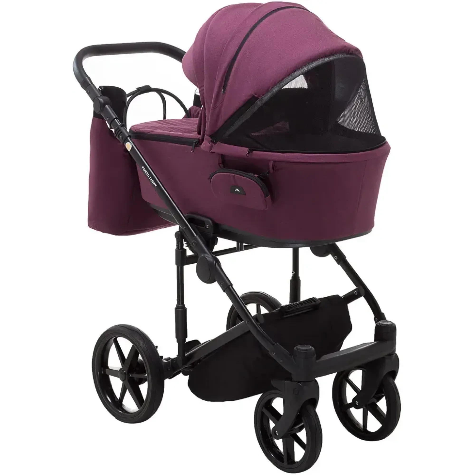 Коляска 2 в 1 Adamex Porto Light Tip TK-80 бордовий