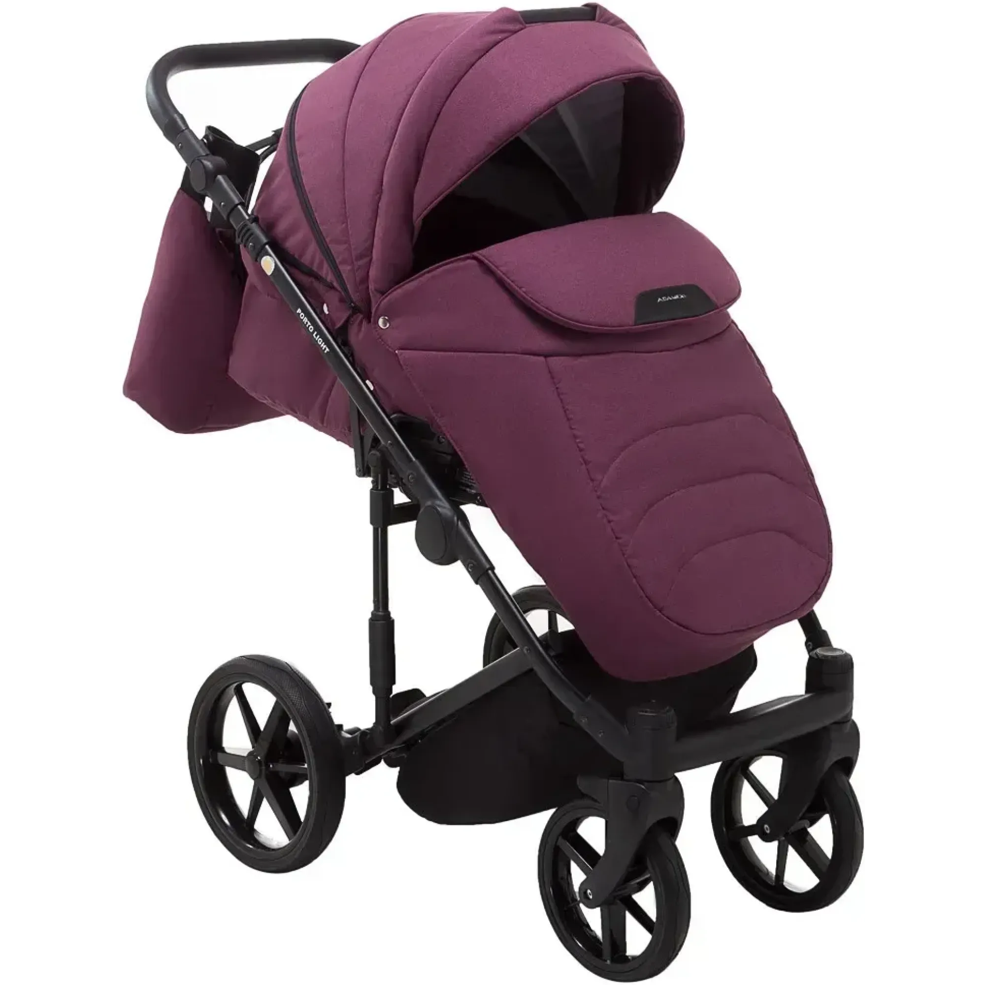 Коляска 2 в 1 Adamex Porto Light Tip TK-80 бордовий