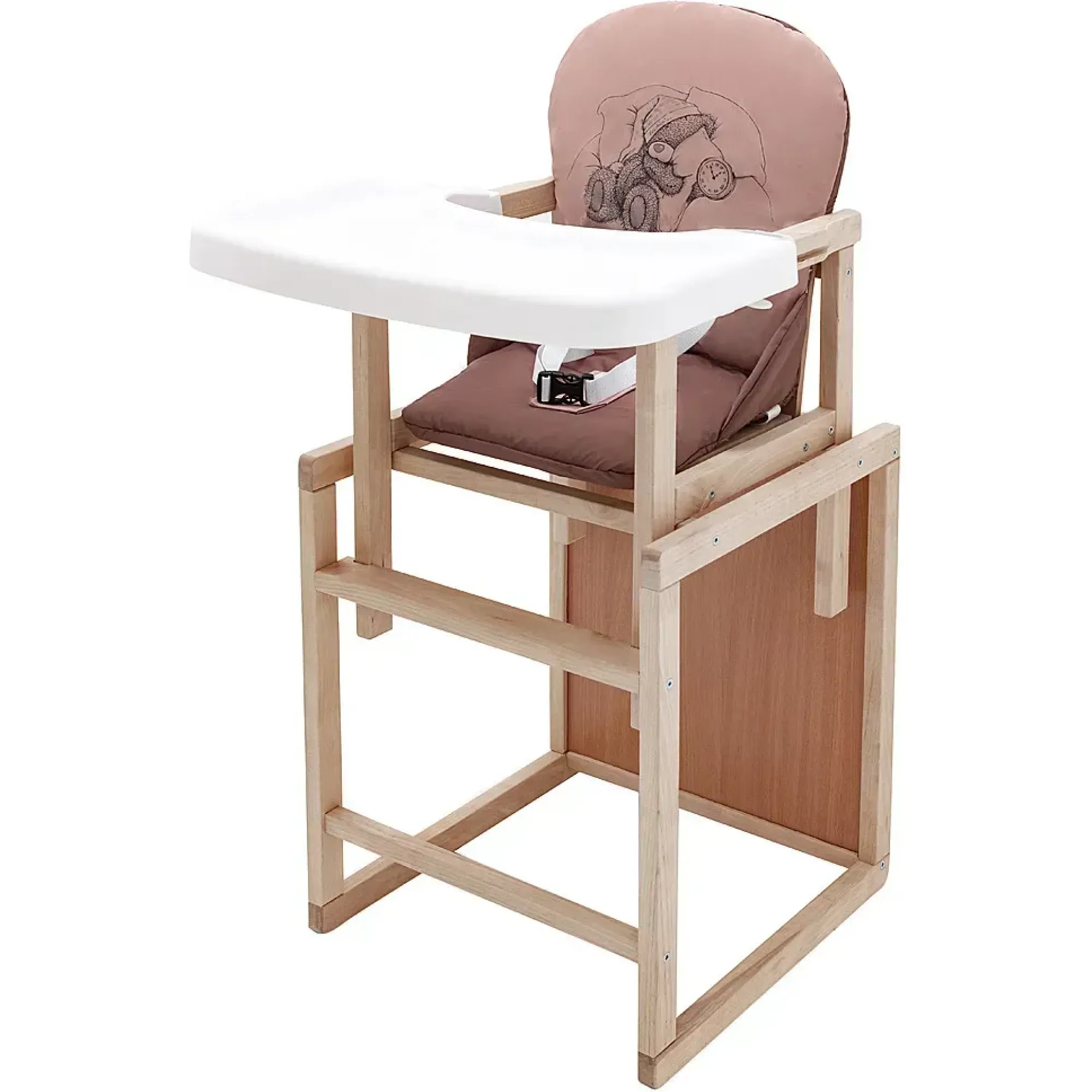 Стільчик-трансформер Babyroom Вінні-230 eko капучино / шоколад (ведмедик з будильником)